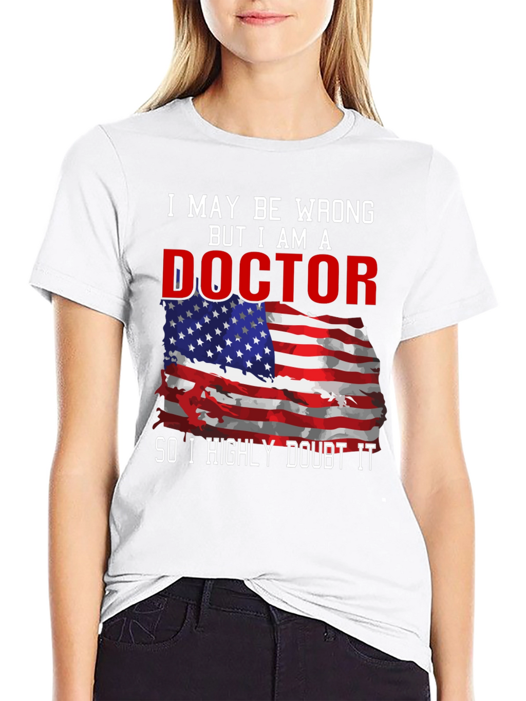 Doctor American Flag Humor T-Shirt