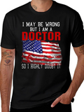 Doctor American Flag Humor T-Shirt