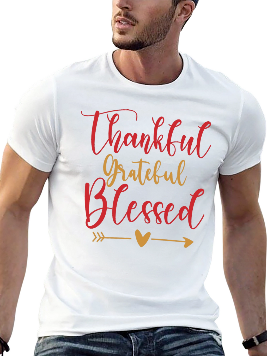 Thankful Grateful Blessed Graphic Tee