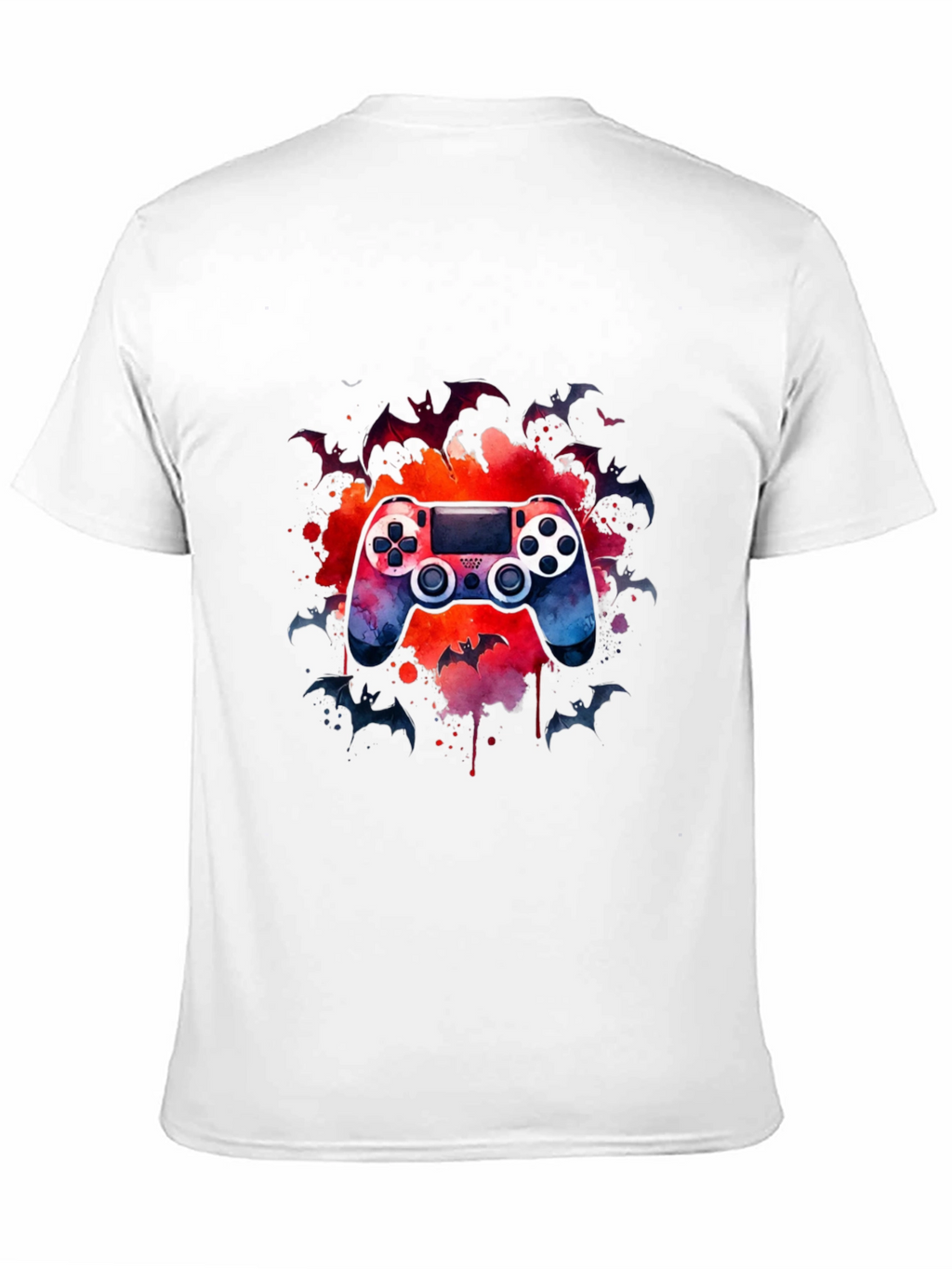 Gamers Night T-Shirt - Controller & Bats Design