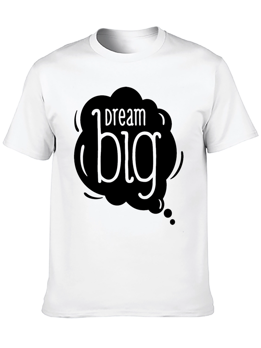 Dream Big Graphic Black T-Shirt