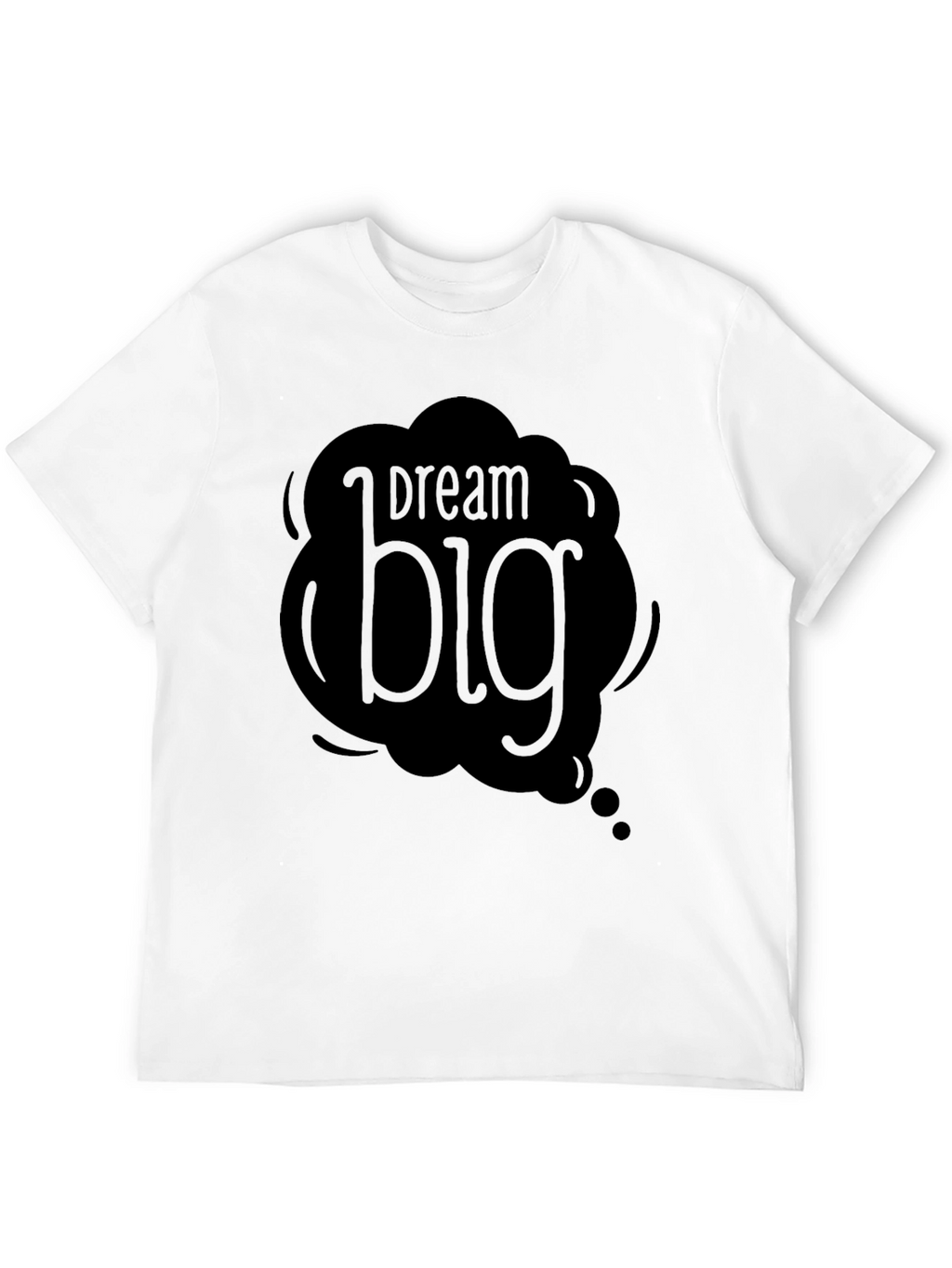 Dream Big Graphic Black T-Shirt
