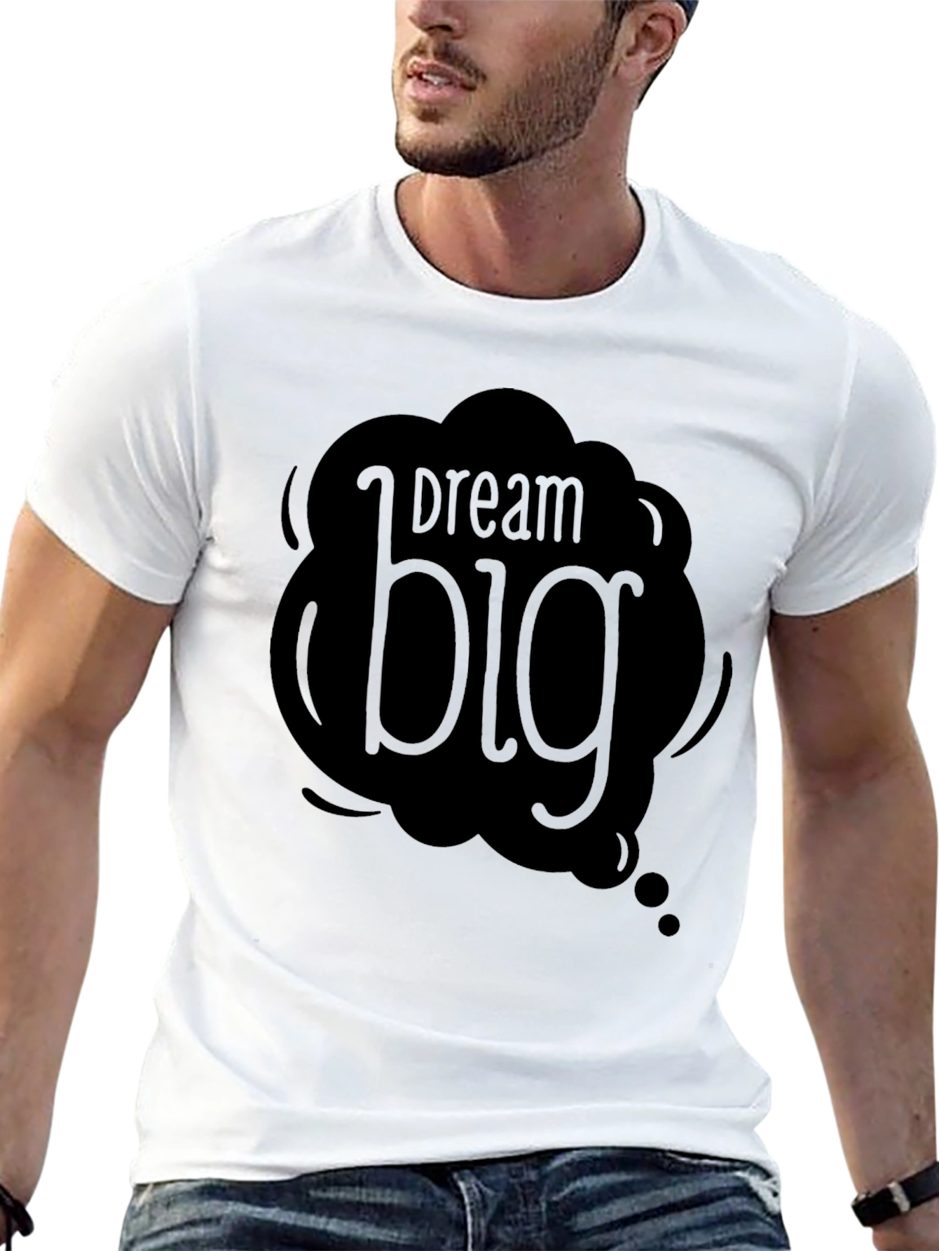 Dream Big Graphic Black T-Shirt