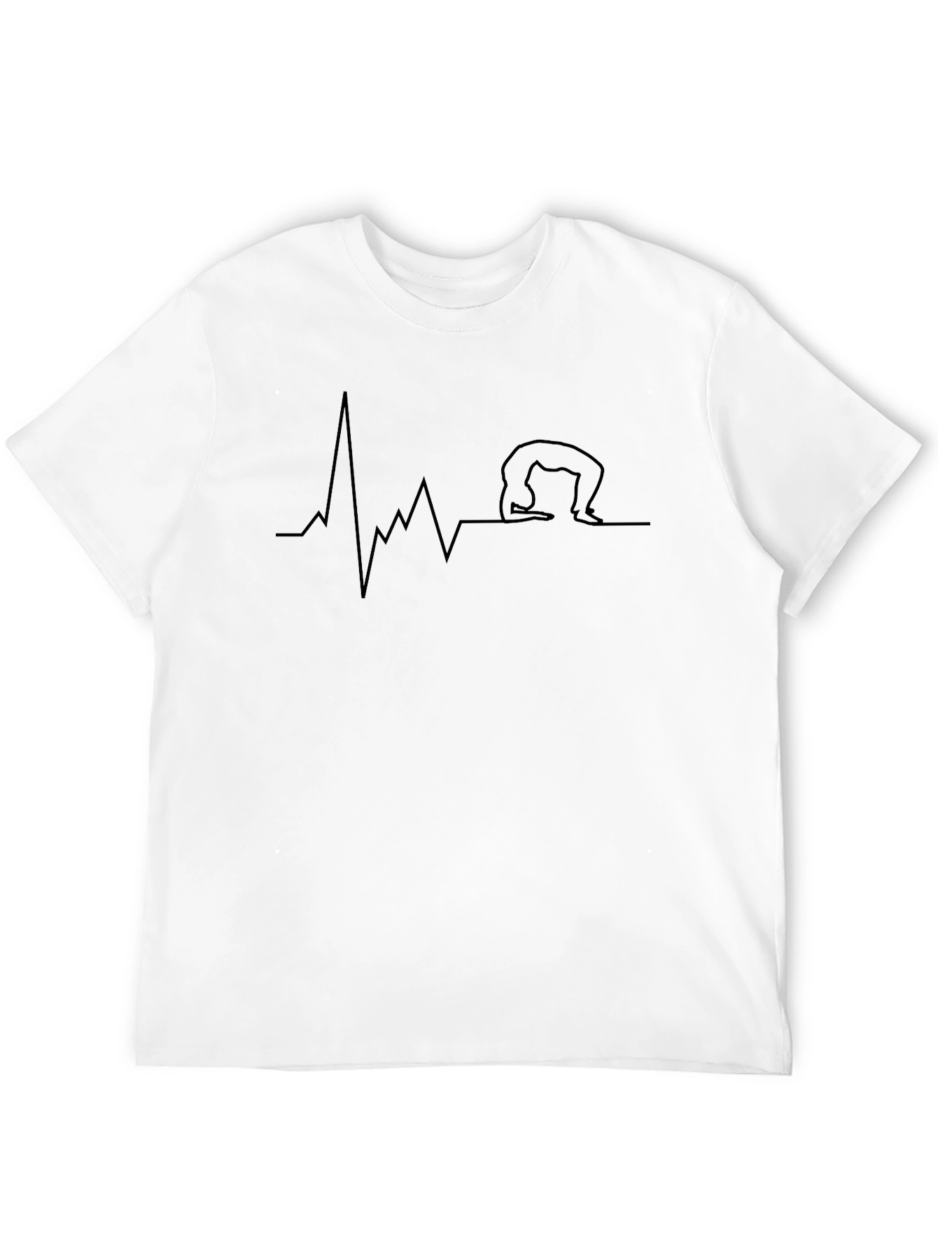 Yoga Heartbeat T-Shirt - Cool Graphic Tee