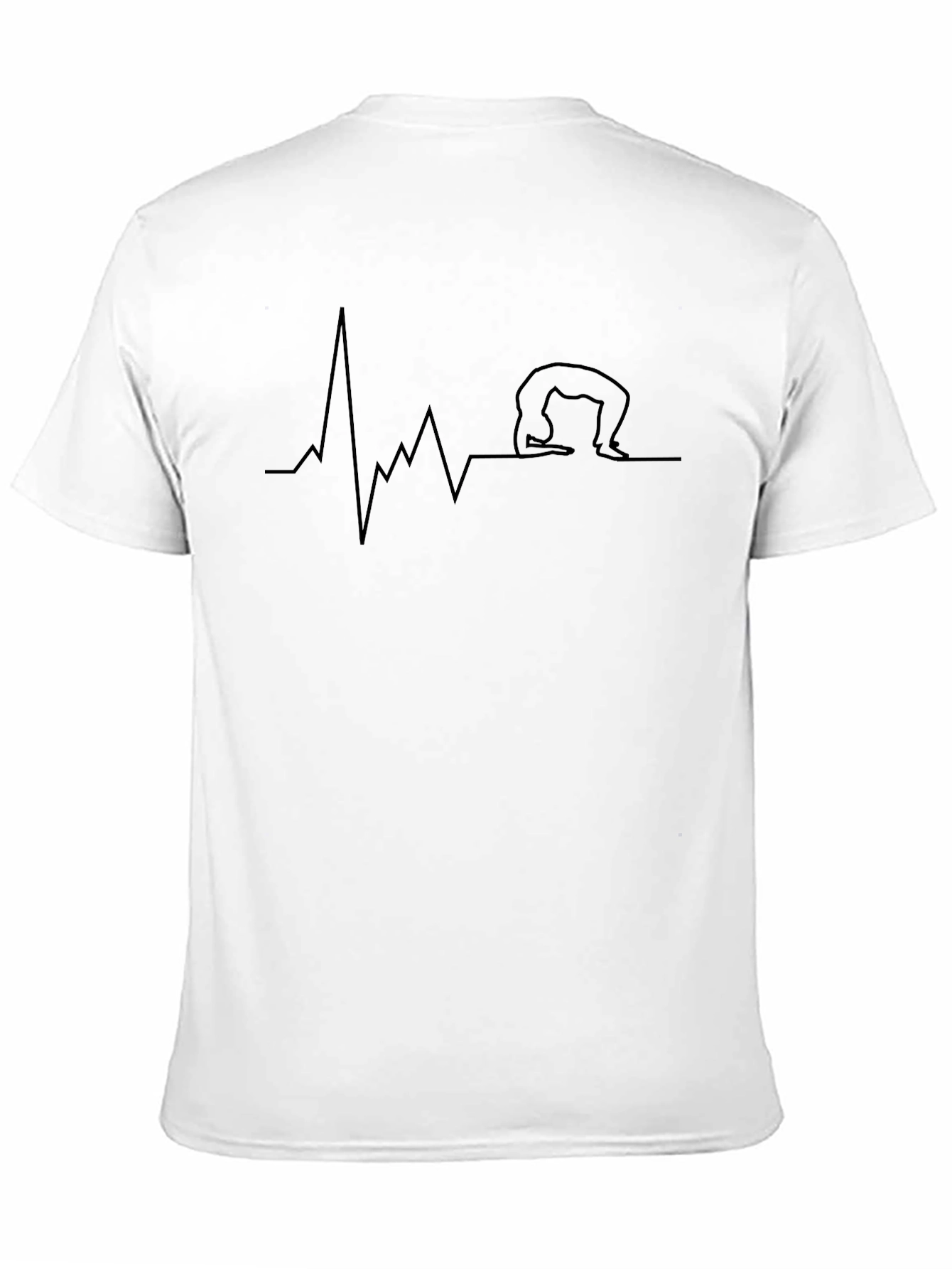 Yoga Heartbeat T-Shirt - Cool Graphic Tee