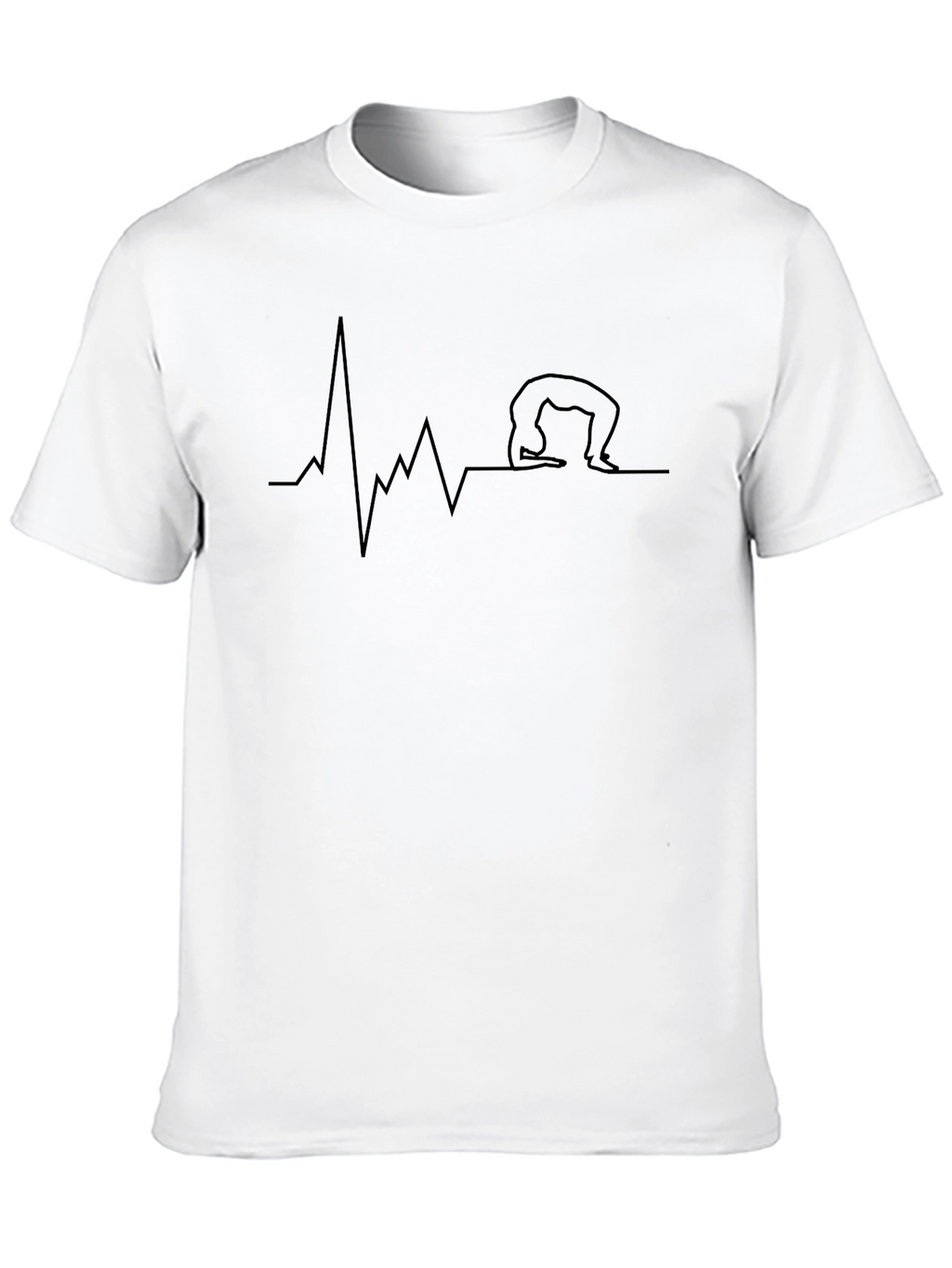 Yoga Heartbeat T-Shirt - Cool Graphic Tee