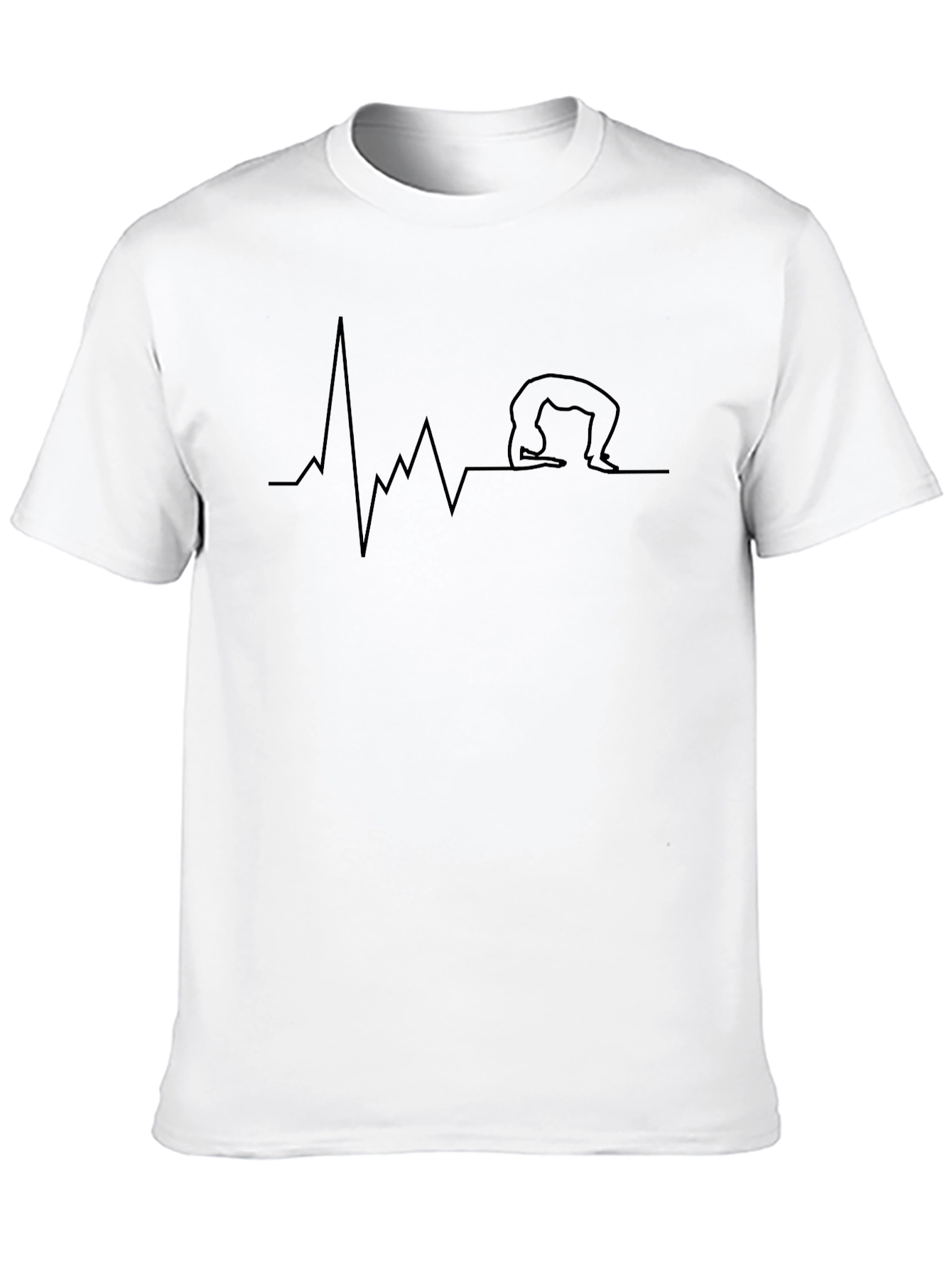 Yoga Heartbeat T-Shirt - Cool Graphic Tee