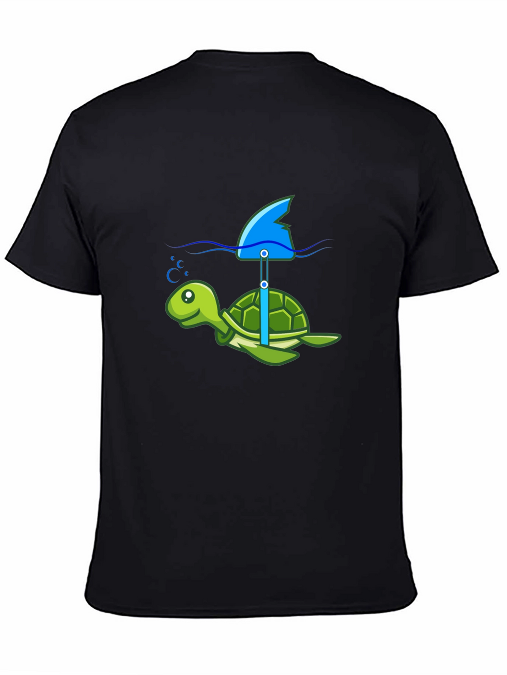 Turtle Shark Fin Funny T-Shirt