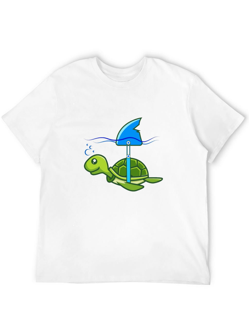 Turtle Shark Fin Funny T-Shirt