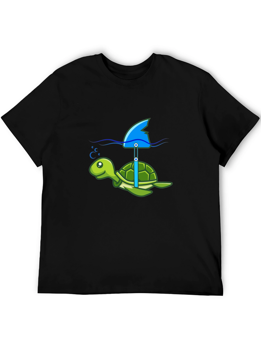 Turtle Shark Fin Funny T-Shirt