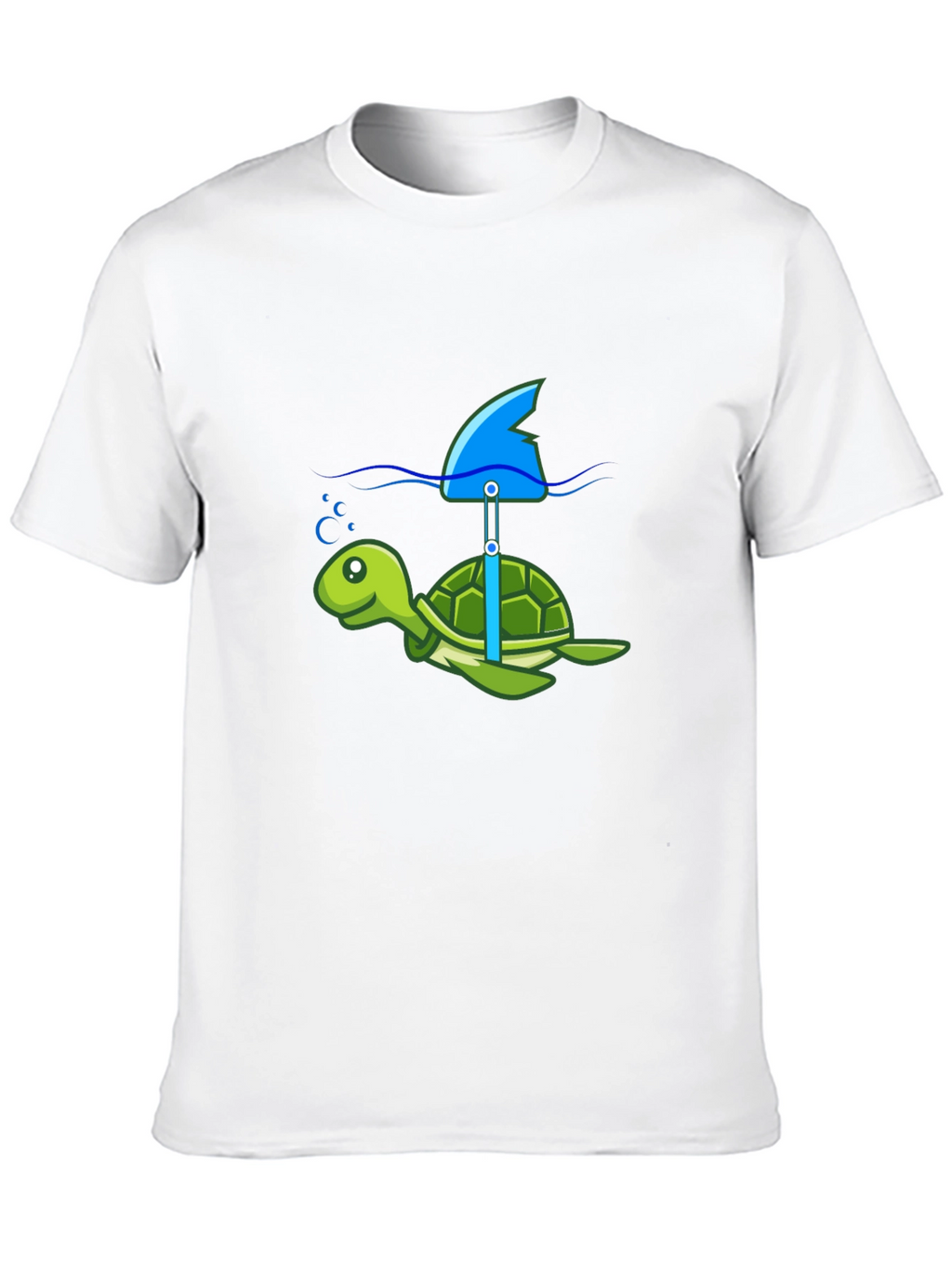 Turtle Shark Fin Funny T-Shirt