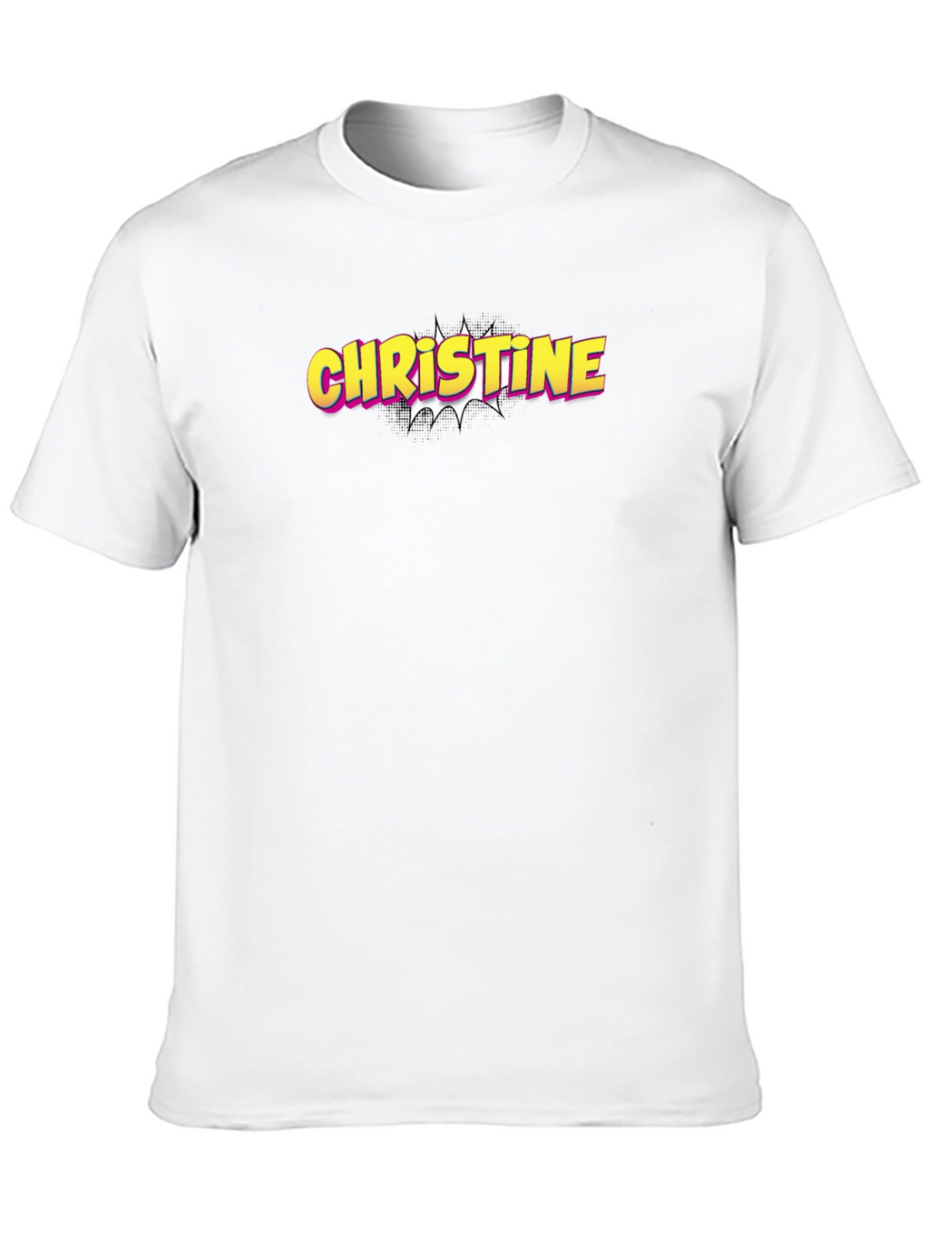 Christine Name Pop Art Style T-Shirt