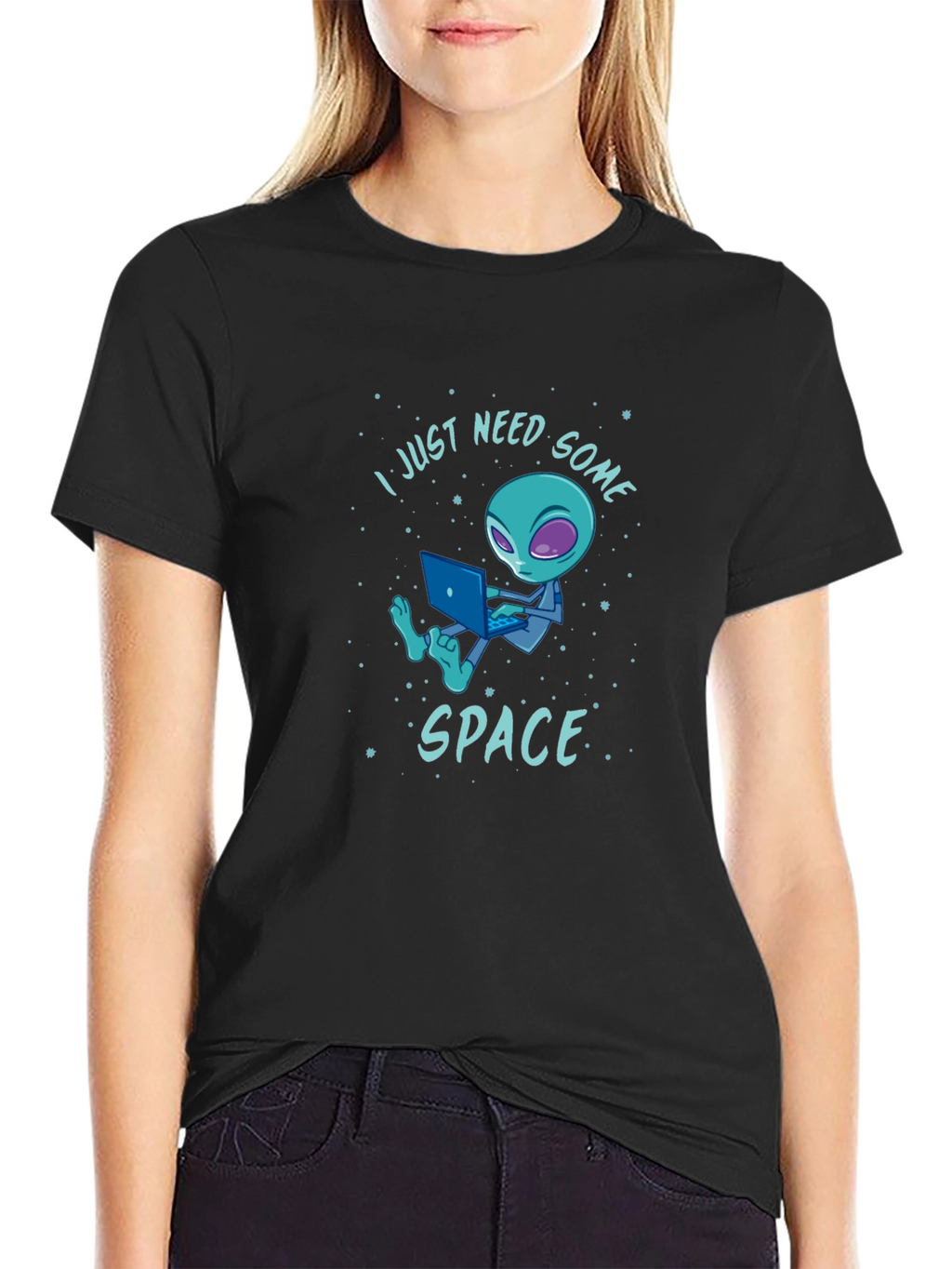 I Just Need Some Space Alien Graphic T-Shirt
