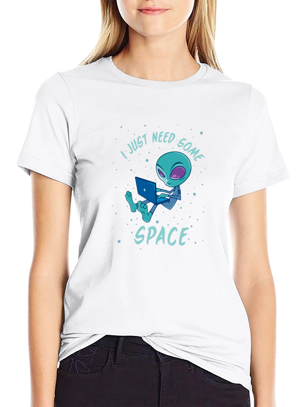 I Just Need Some Space Alien Graphic T-Shirt