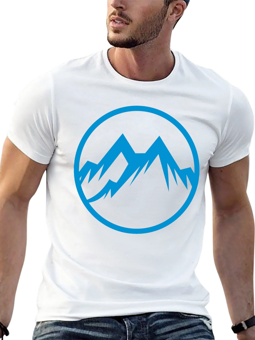 Mountain Peak Graphic Tee - Black