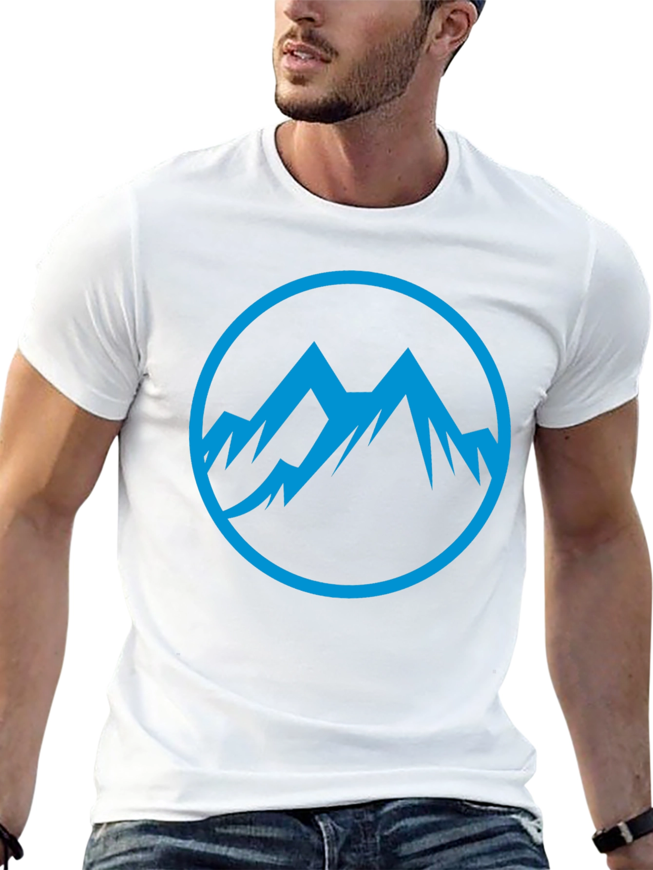 Mountain Peak Graphic Tee - Black