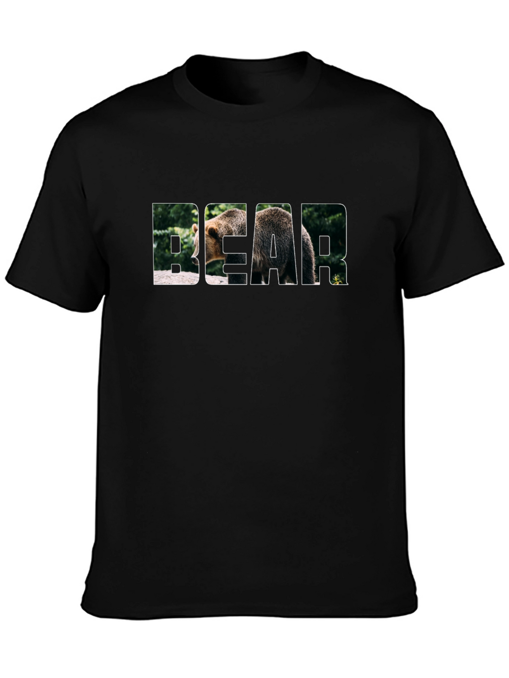 Bear Graphic Black T-Shirt