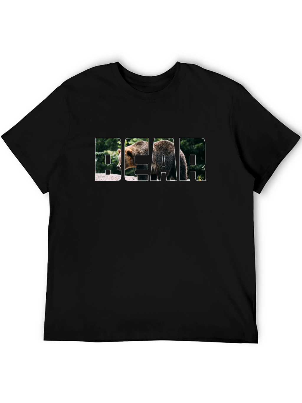 Bear Graphic Black T-Shirt