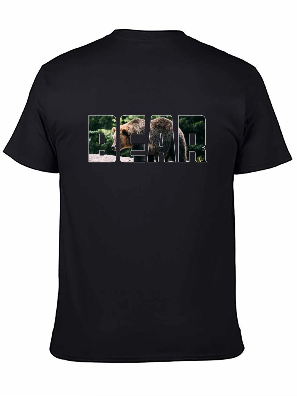 Bear Graphic Black T-Shirt