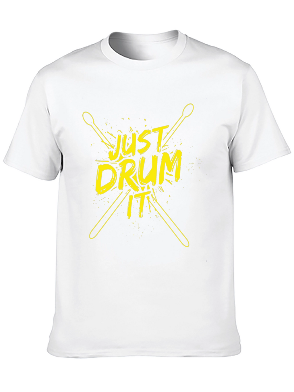 Just Drum It T-Shirt - Black Cotton Tee