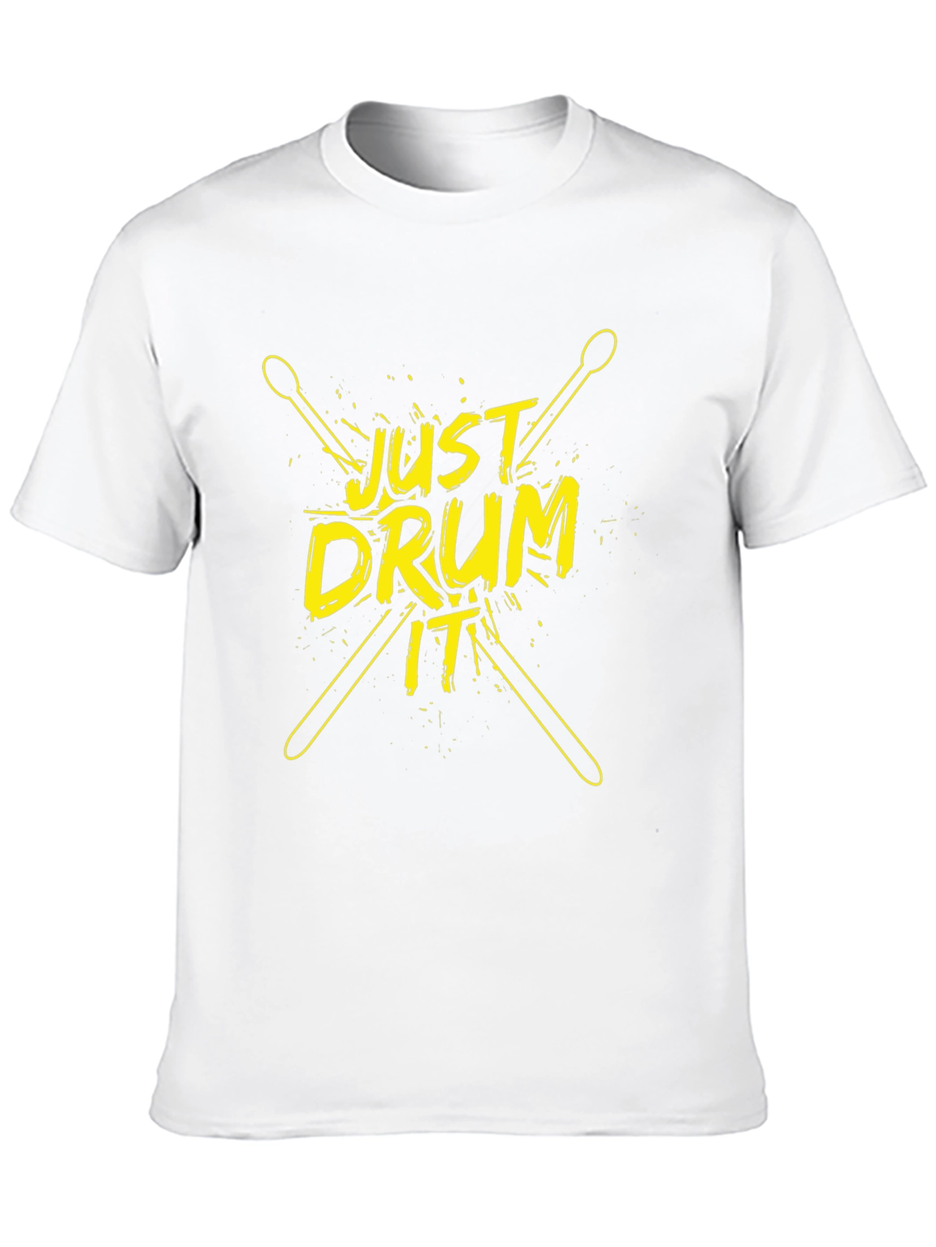 Just Drum It T-Shirt - Black Cotton Tee