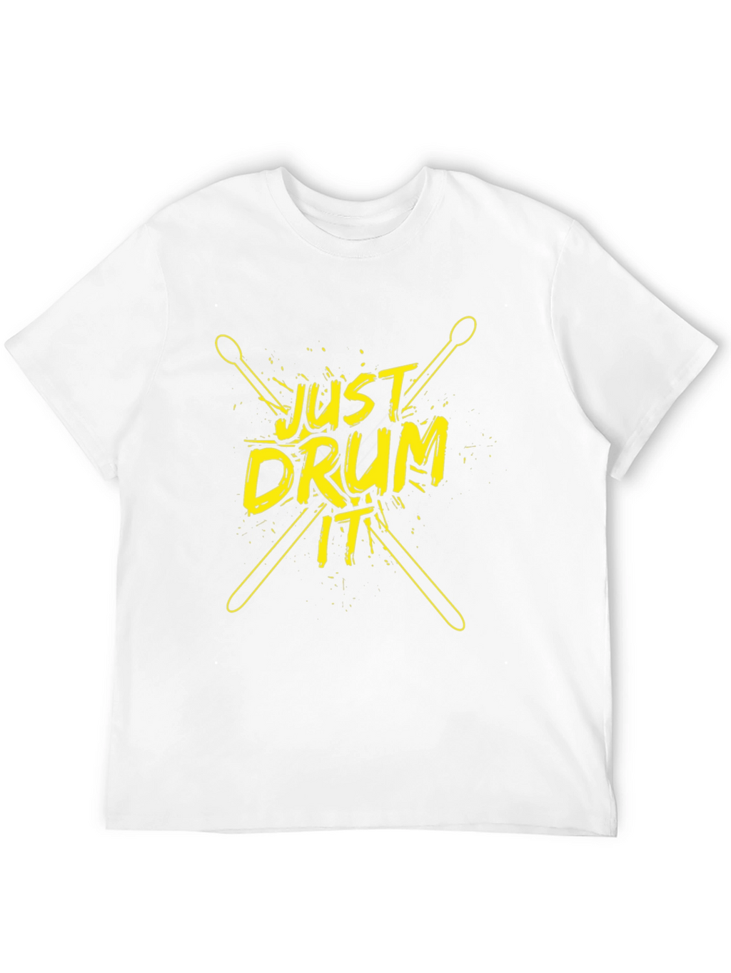 Just Drum It T-Shirt - Black Cotton Tee