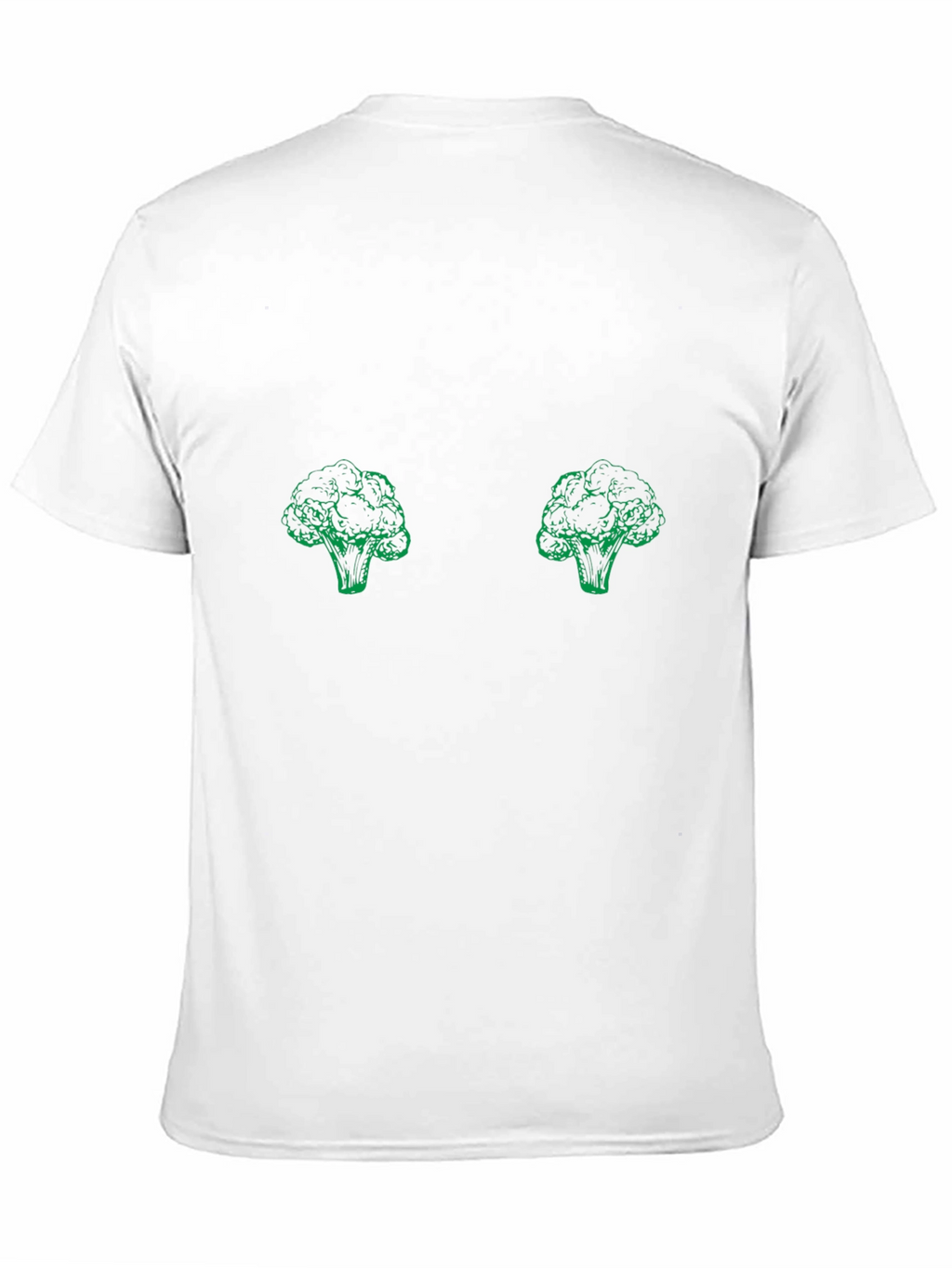 Broccoli Patterned Black T-Shirt