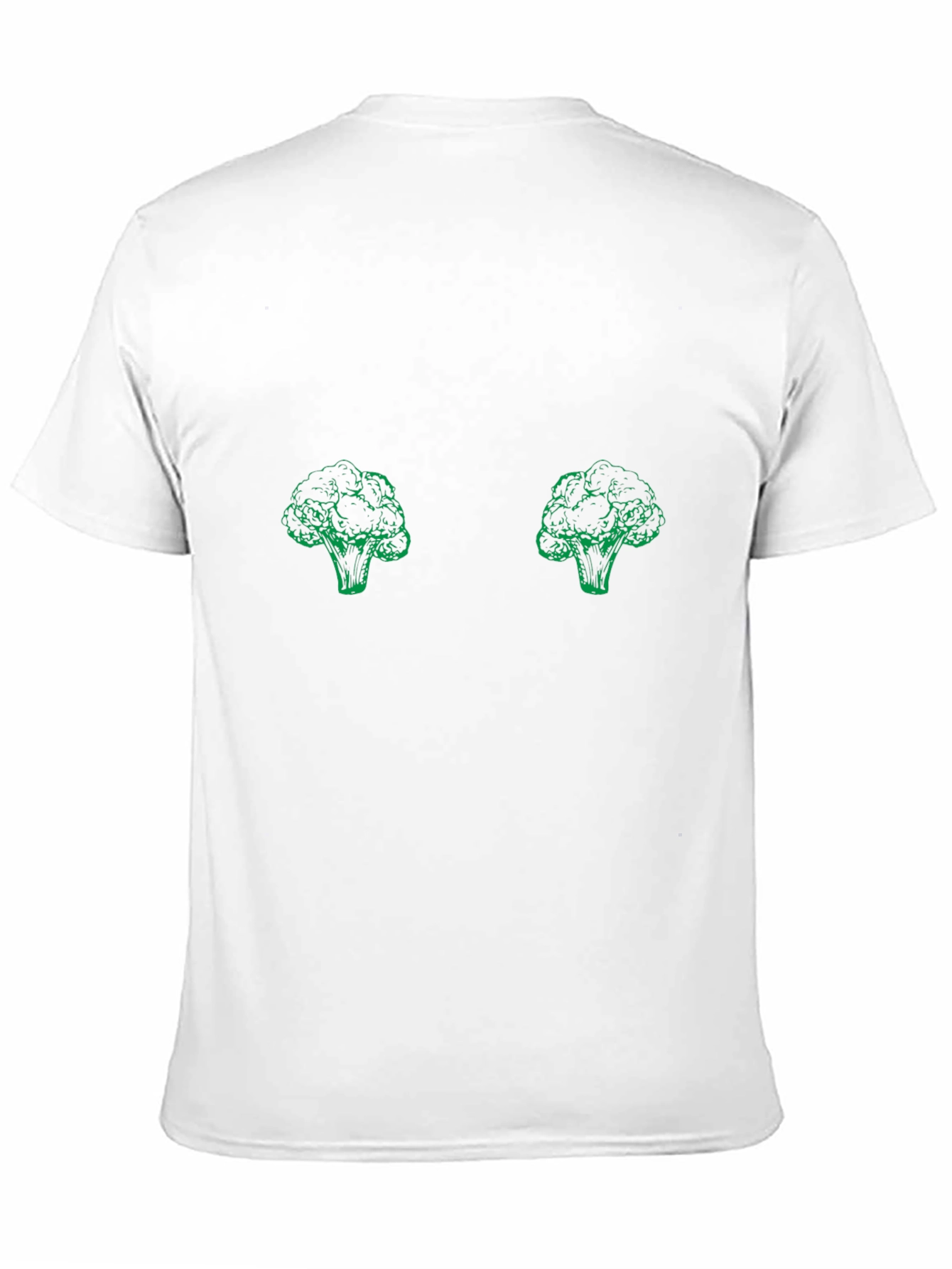 Broccoli Patterned Black T-Shirt