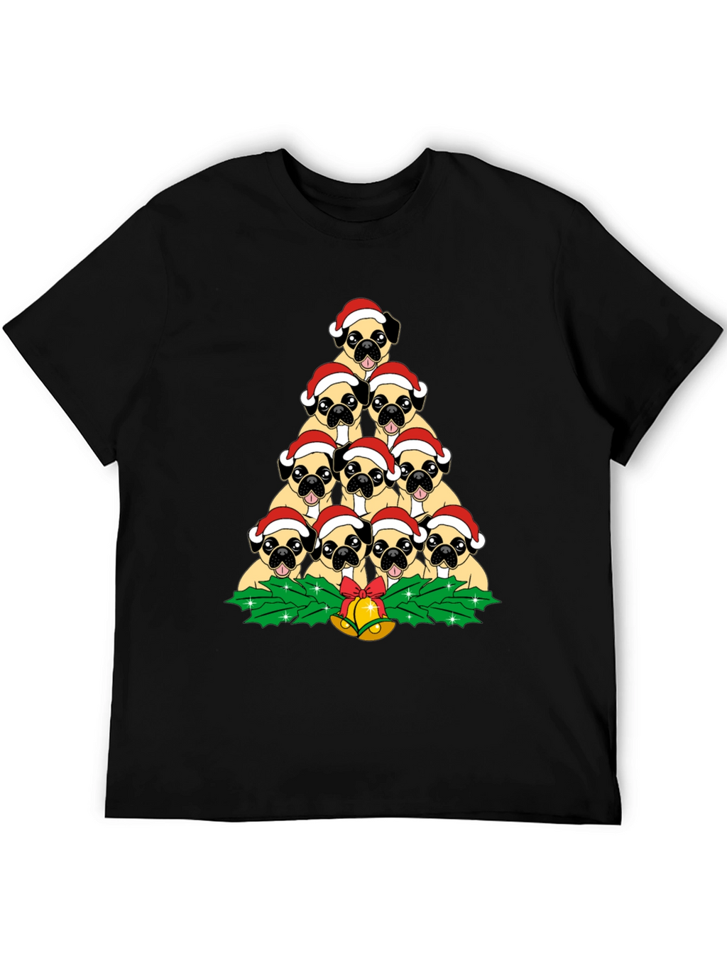 Pug Christmas Tree T-Shirt
