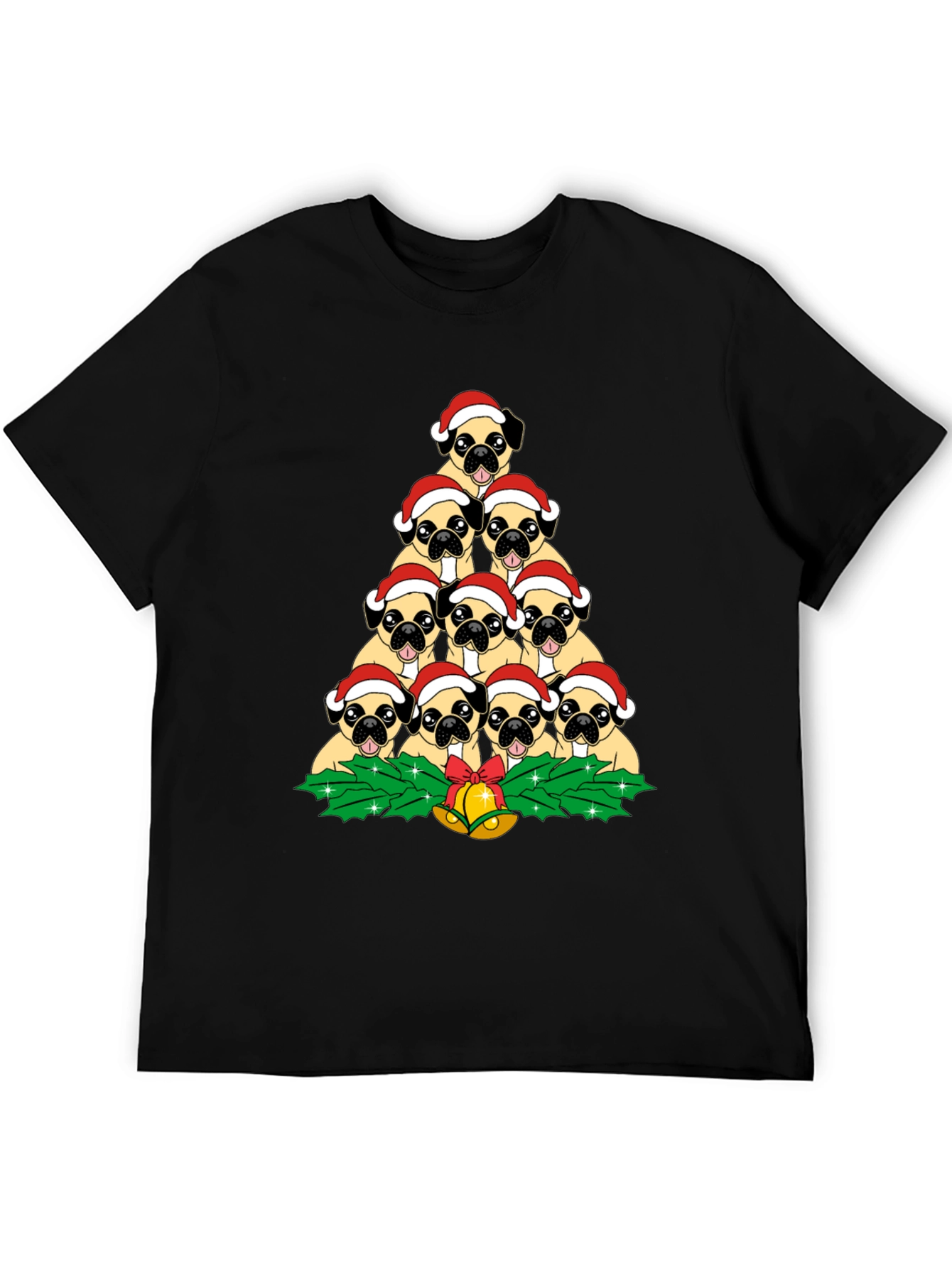 Pug Christmas Tree T-Shirt