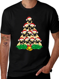 Pug Christmas Tree T-Shirt