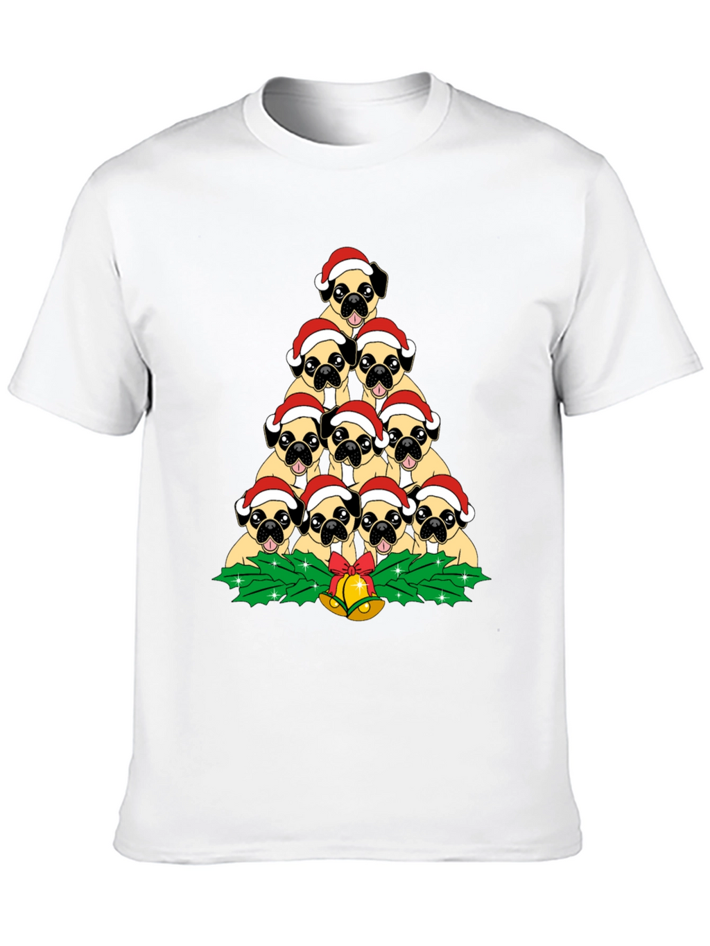 Pug Christmas Tree T-Shirt