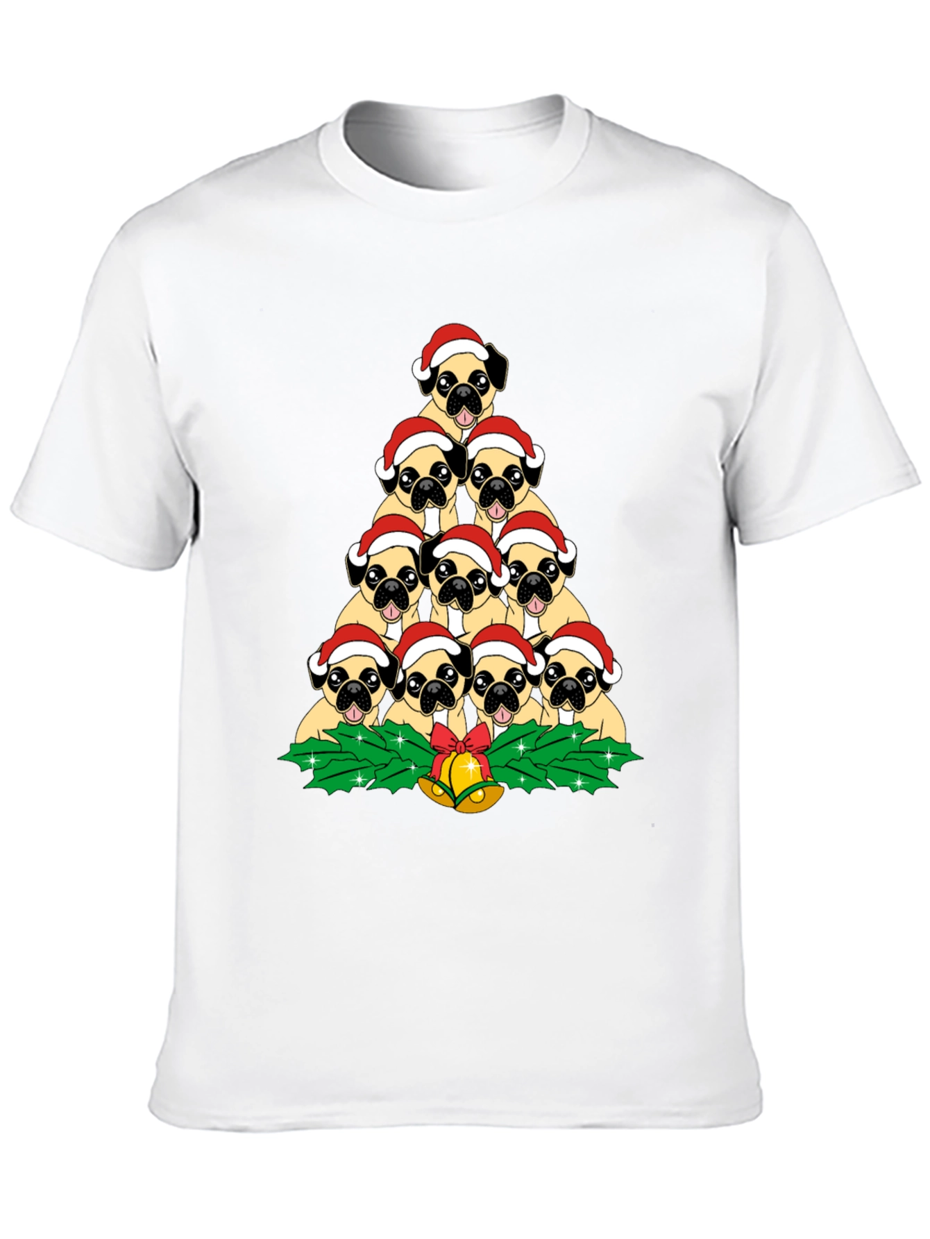 Pug Christmas Tree T-Shirt
