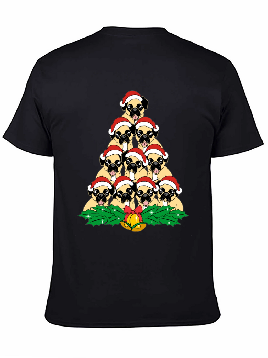 Pug Christmas Tree T-Shirt