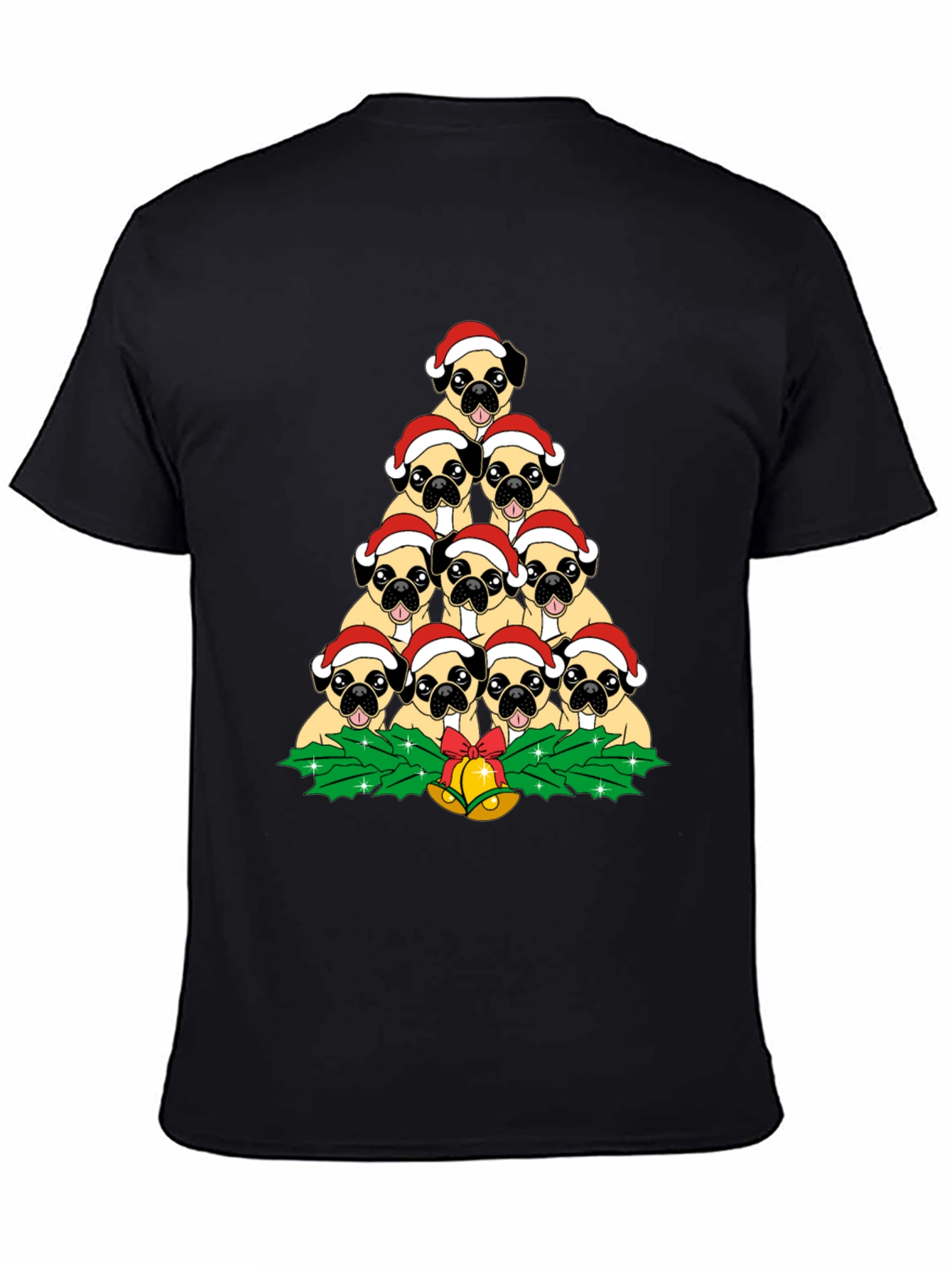 Pug Christmas Tree T-Shirt
