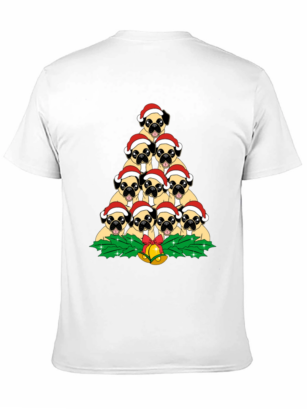 Pug Christmas Tree T-Shirt