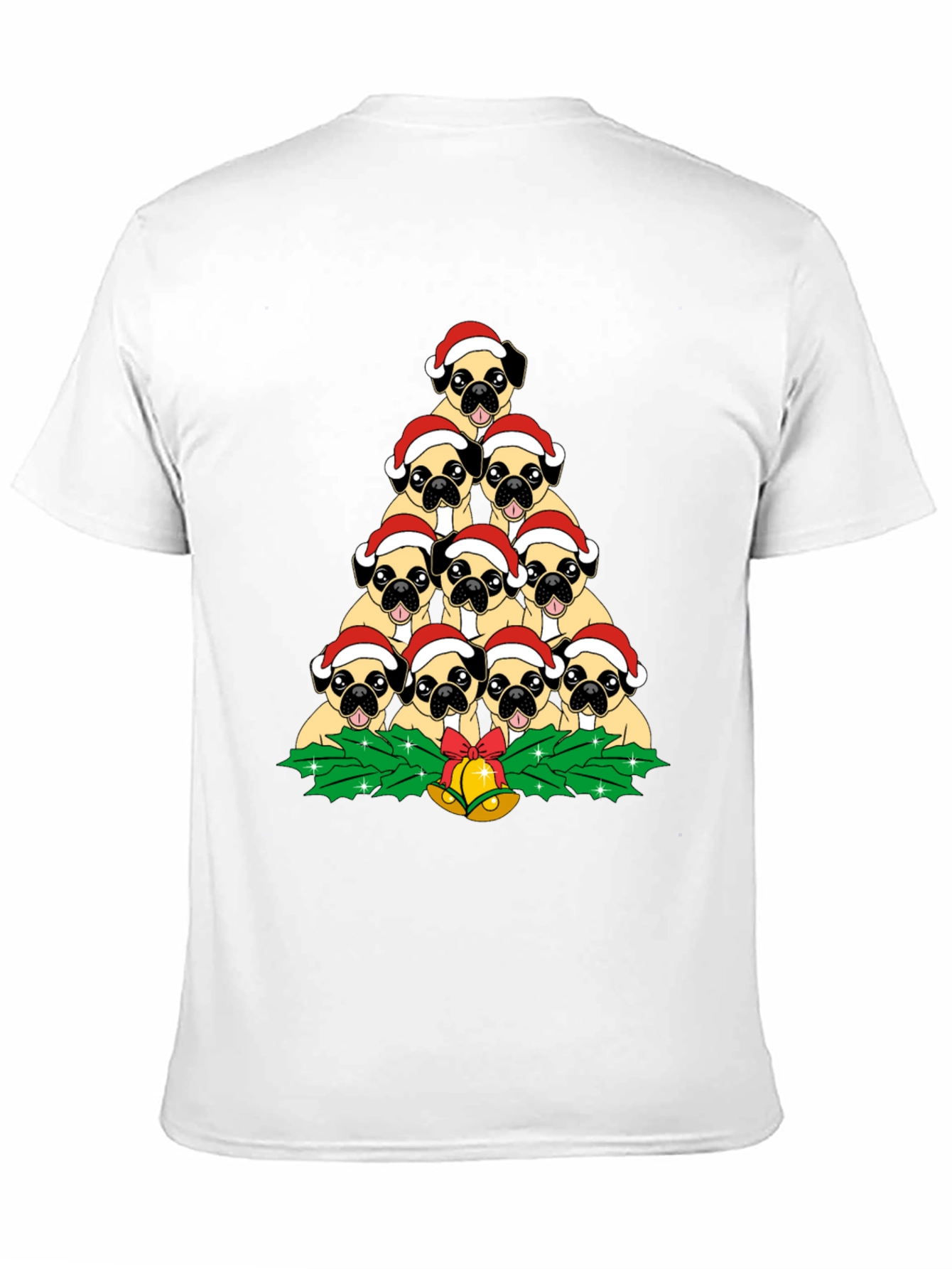 Pug Christmas Tree T-Shirt