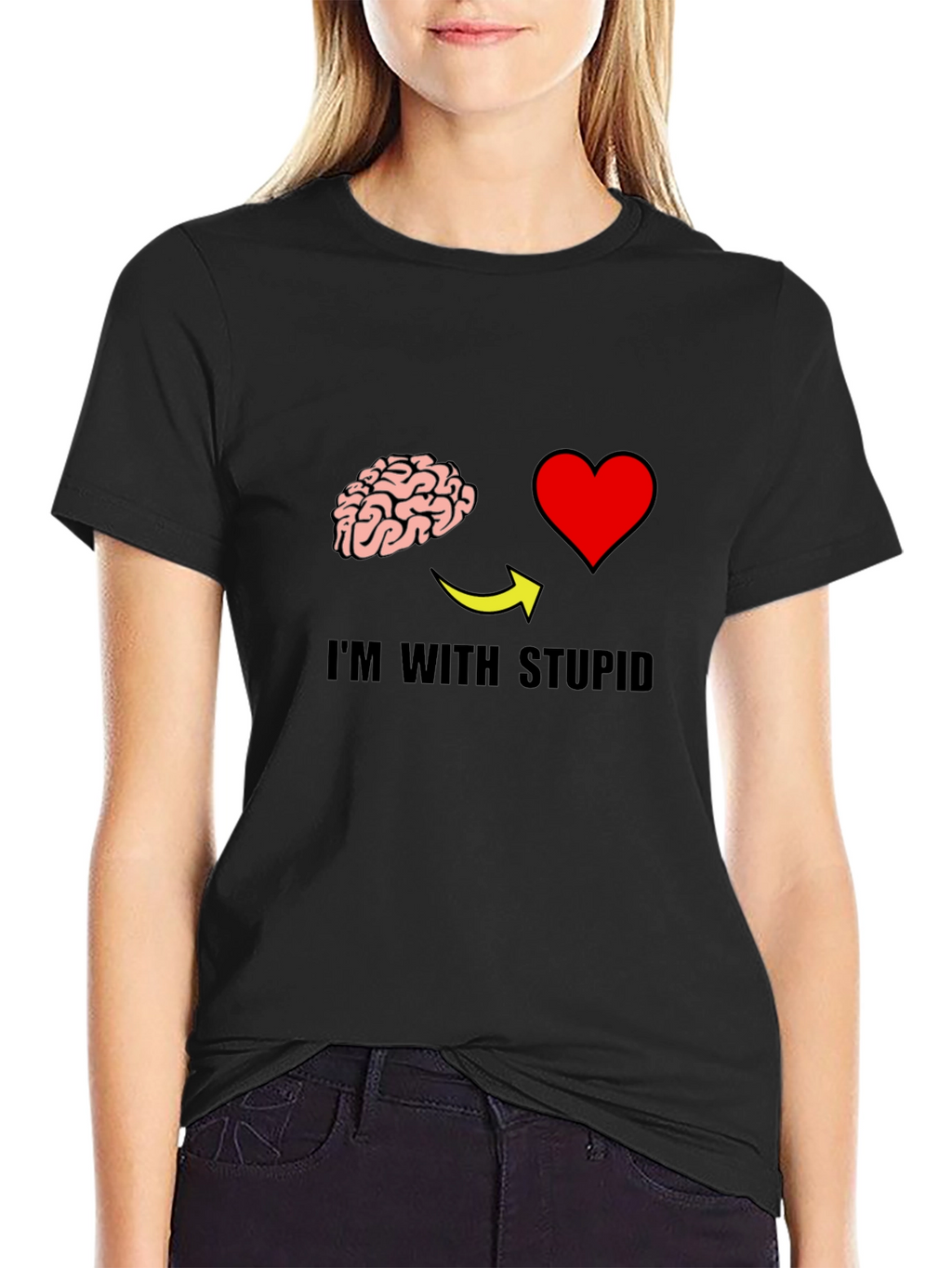 Im With Stupid Graphic T-Shirt