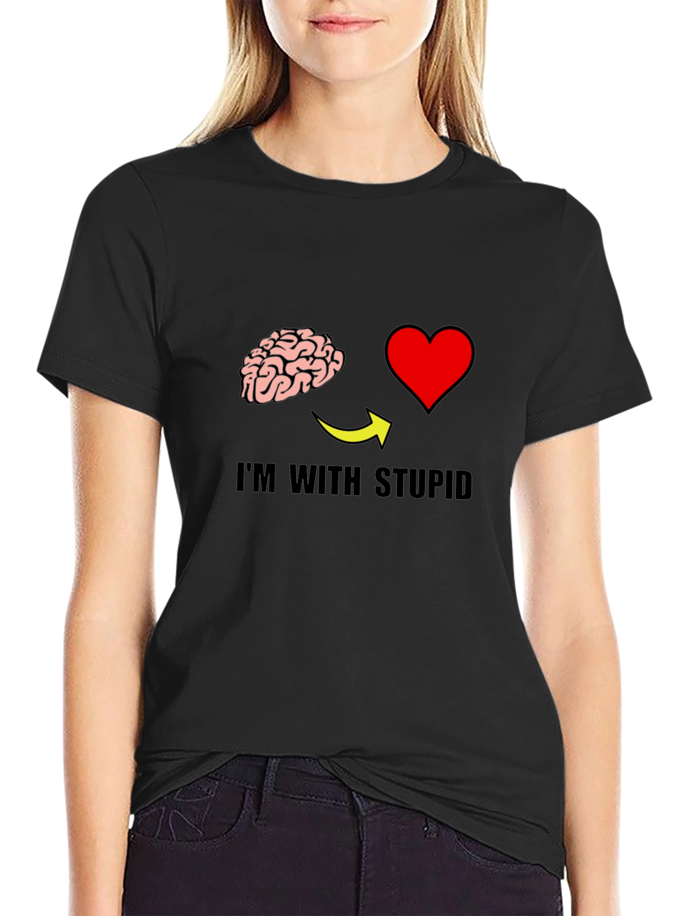 Im With Stupid Graphic T-Shirt