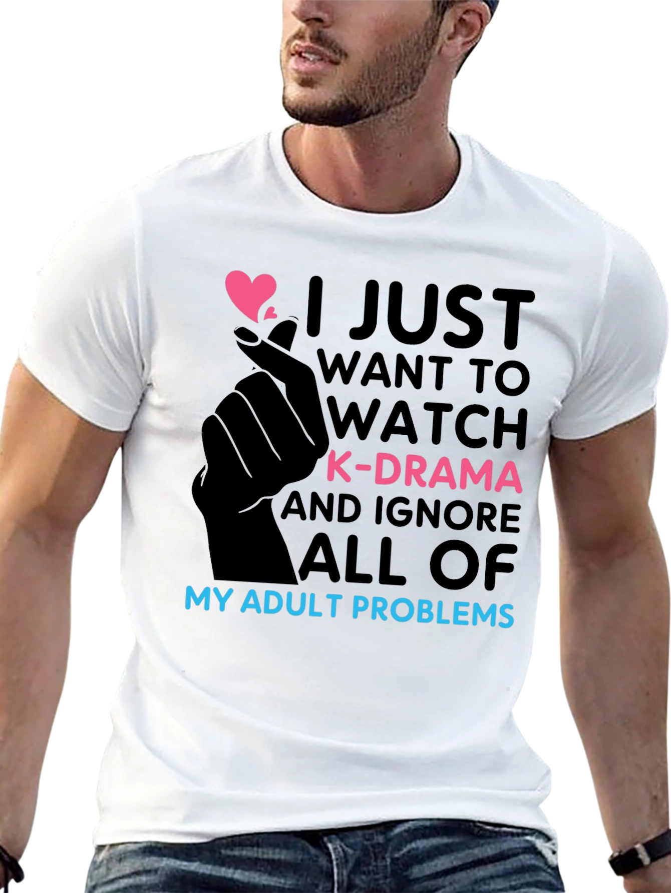 K-Drama Obsessed T-Shirt - Adult Problems Funny Tee