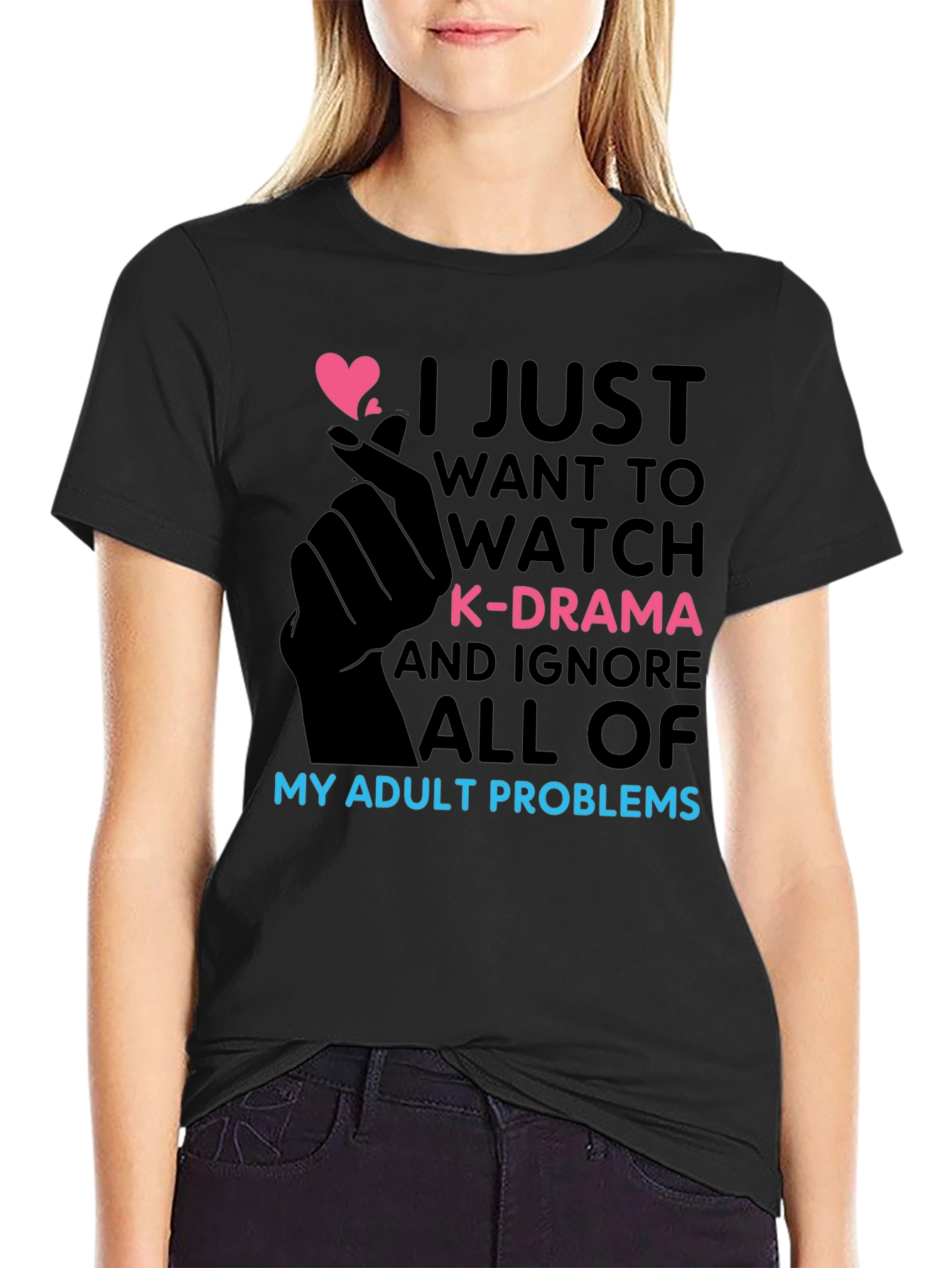 K-Drama Obsessed T-Shirt - Adult Problems Funny Tee