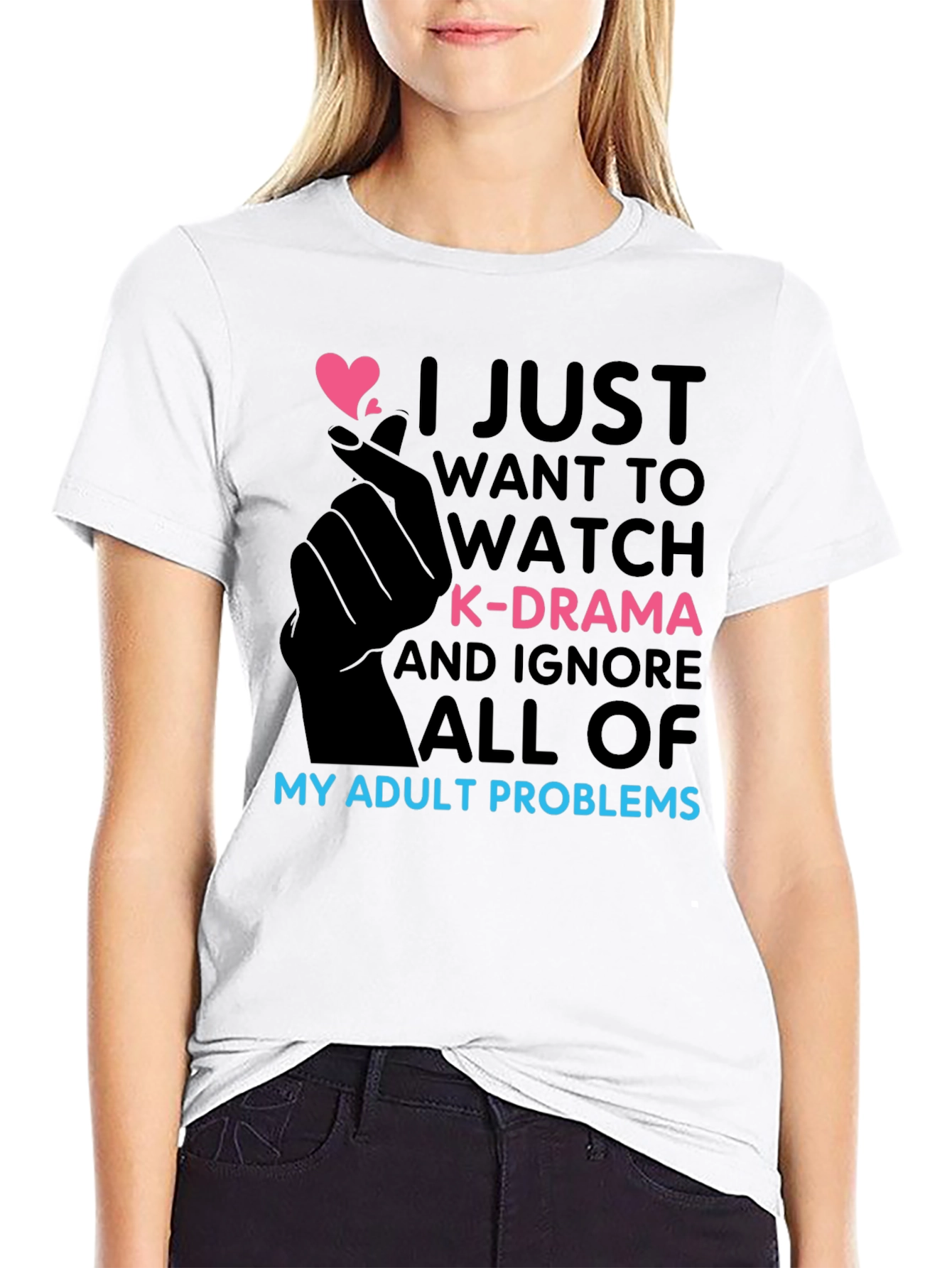 K-Drama Obsessed T-Shirt - Adult Problems Funny Tee