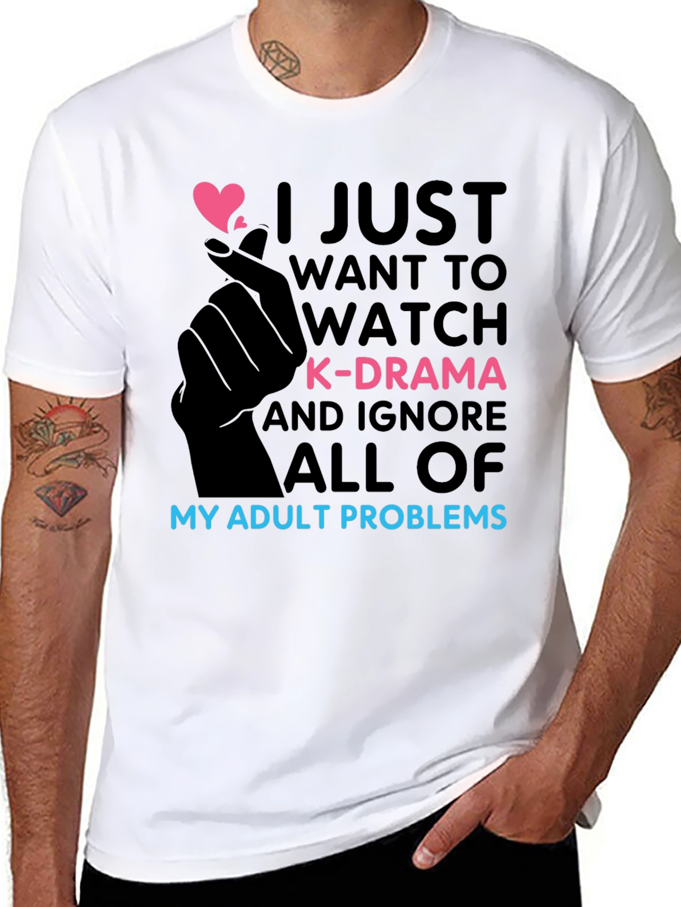 K-Drama Obsessed T-Shirt - Adult Problems Funny Tee
