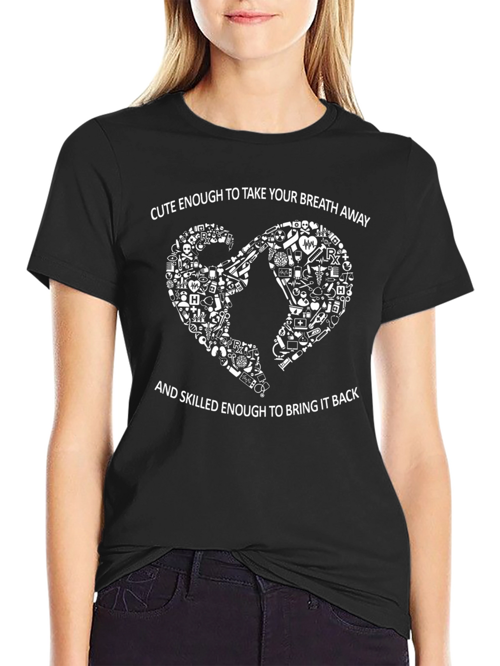 Cute Nurse Graphic Tee - Skilled Enough T-Shirt
