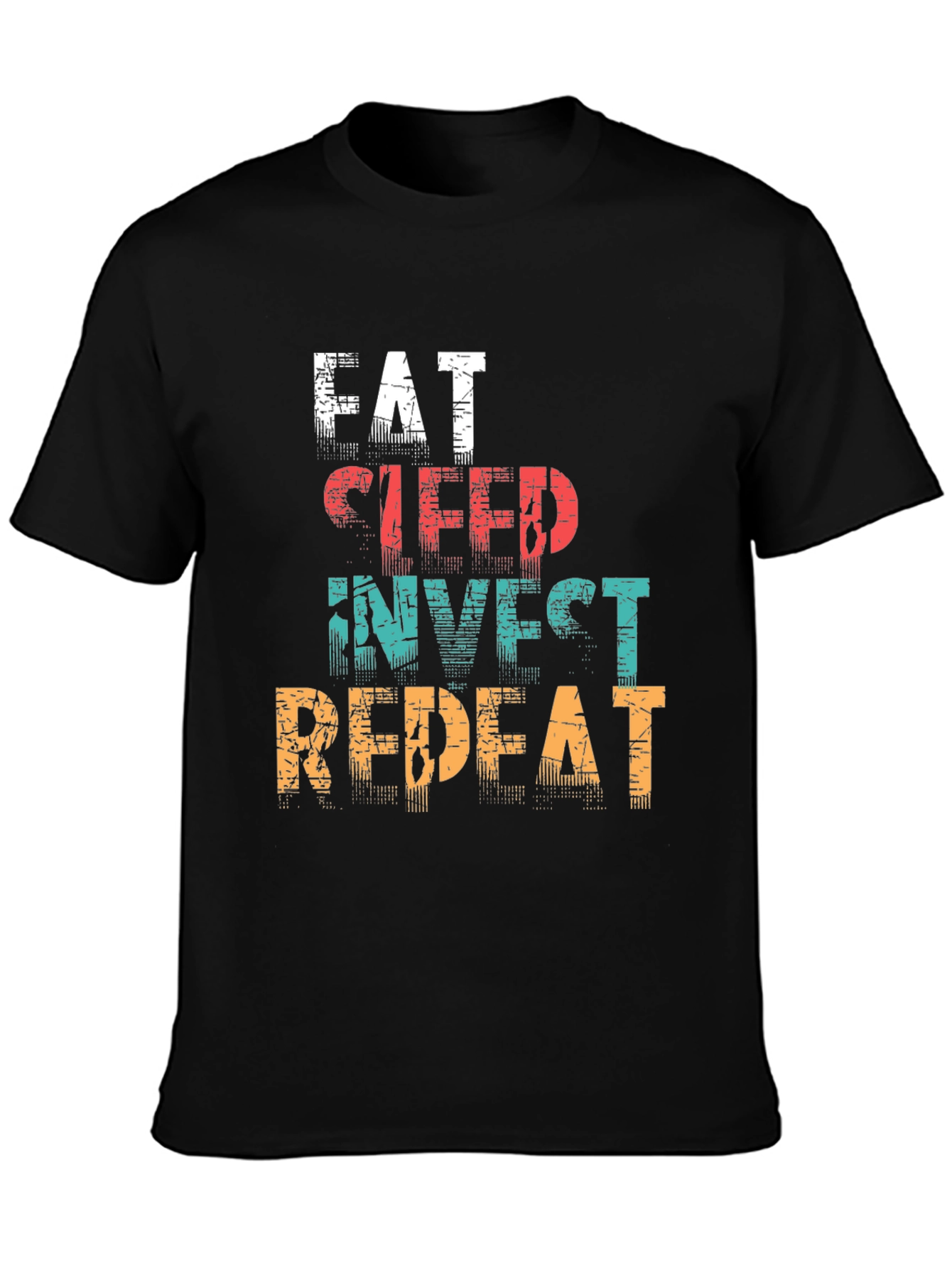 Eat Sleep Invest Repeat Graphic T-Shirt