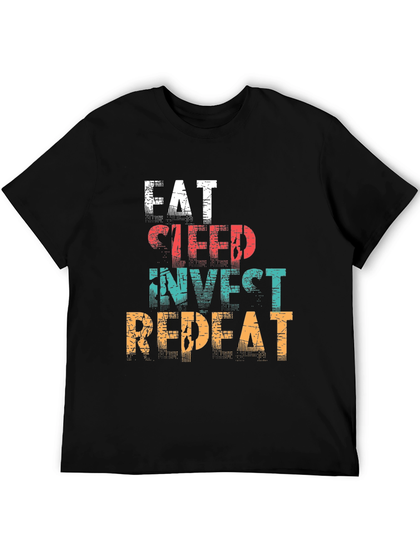 Eat Sleep Invest Repeat Graphic T-Shirt