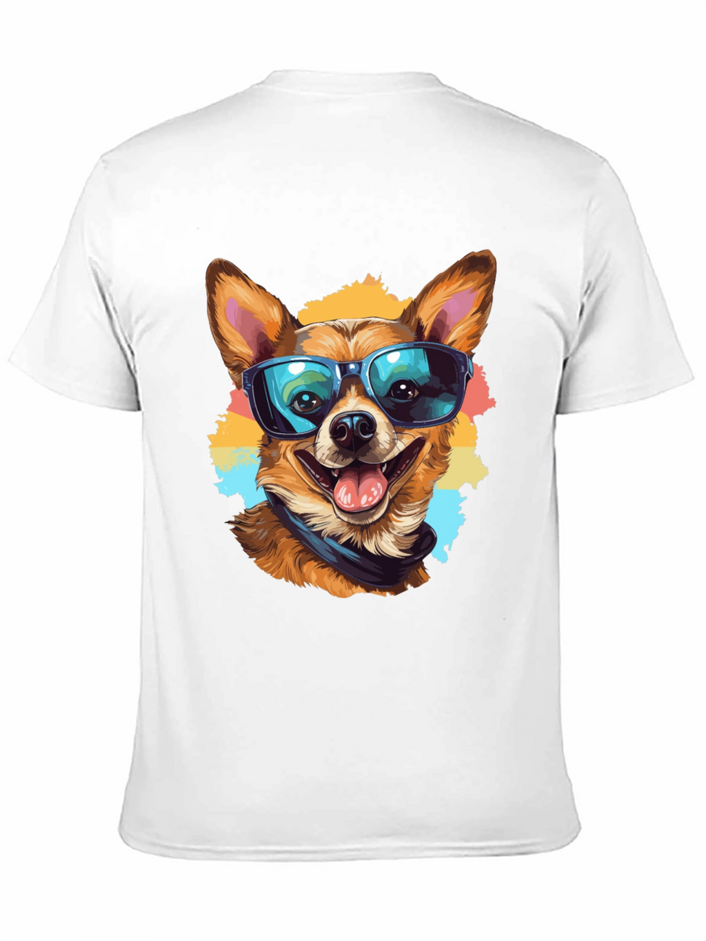 Cool Dog Graphic Tee - Black Cotton T-Shirt