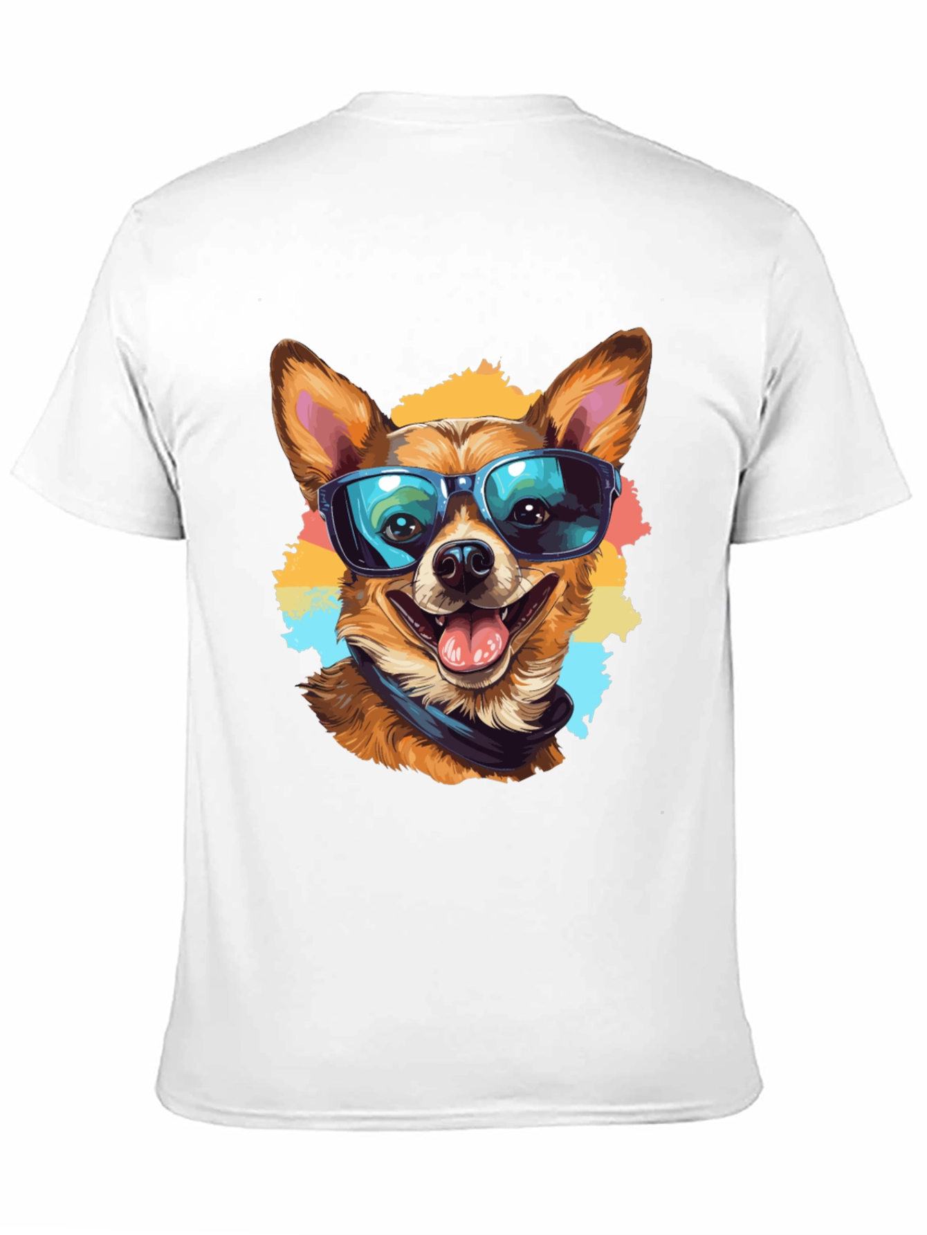 Cool Dog Graphic Tee - Black Cotton T-Shirt