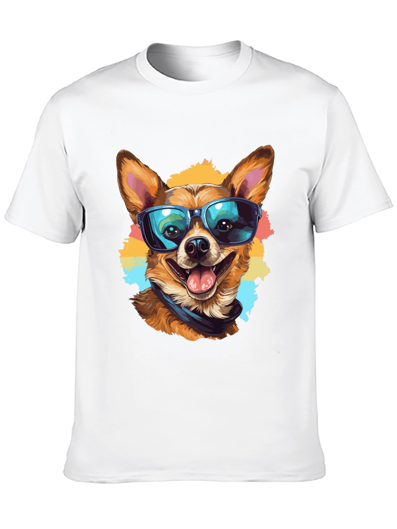Cool Dog Graphic Tee - Black Cotton T-Shirt