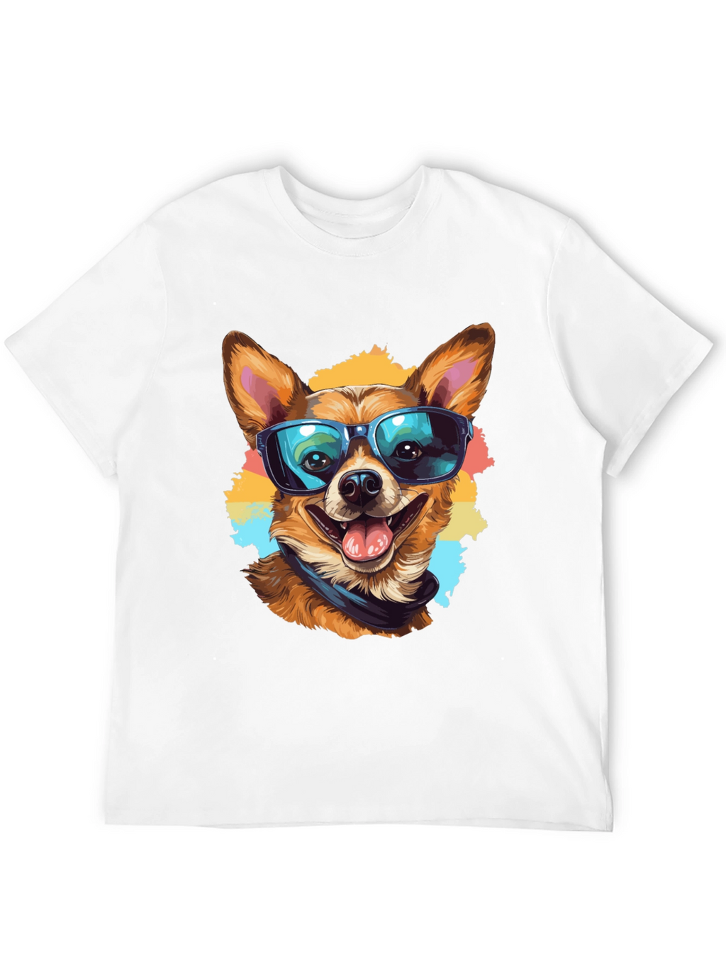 Cool Dog Graphic Tee - Black Cotton T-Shirt